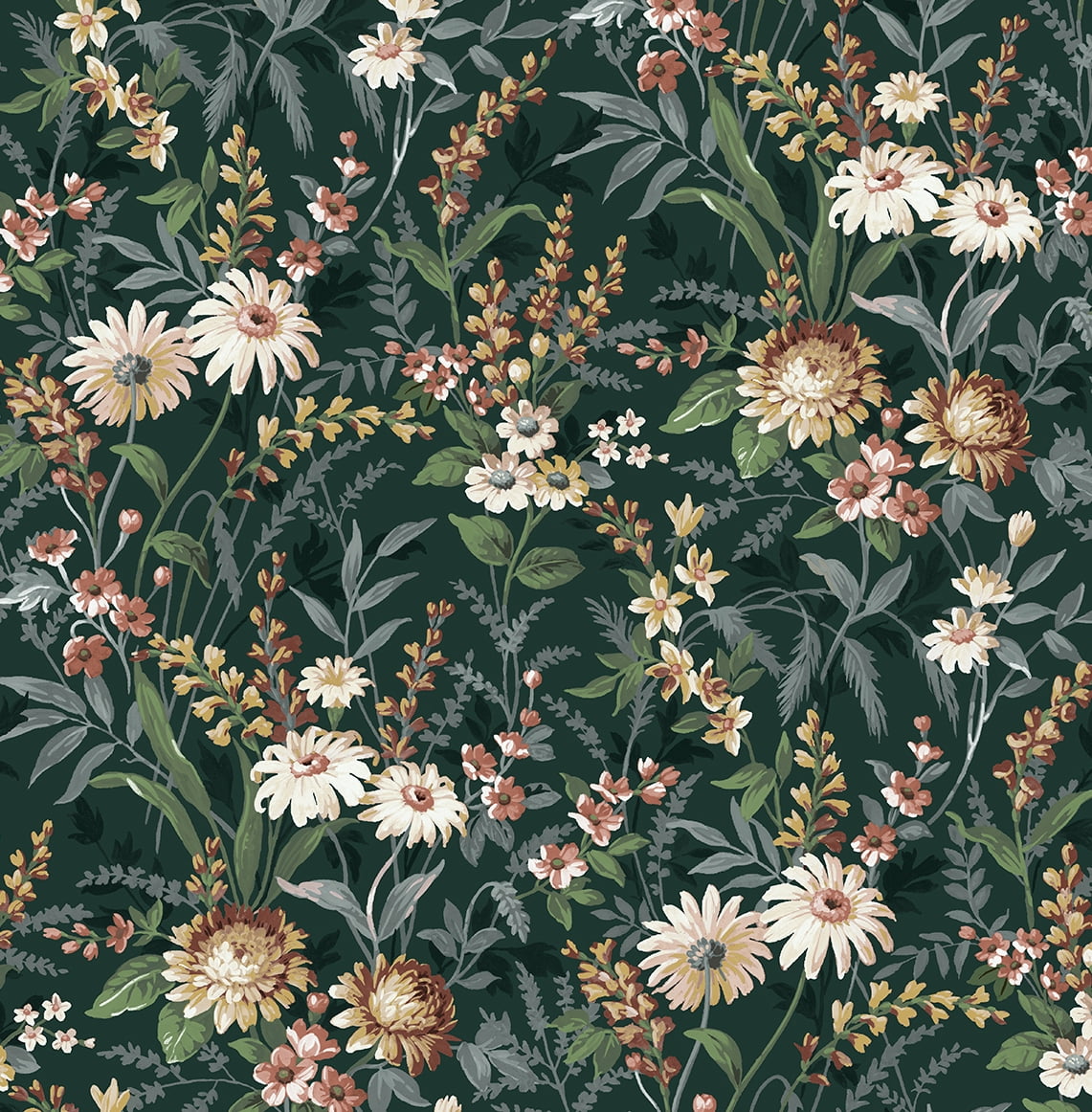 NextWall Vintage Floral Peel and Stick Wallpaper 20.5 in. W x 18 ft. L