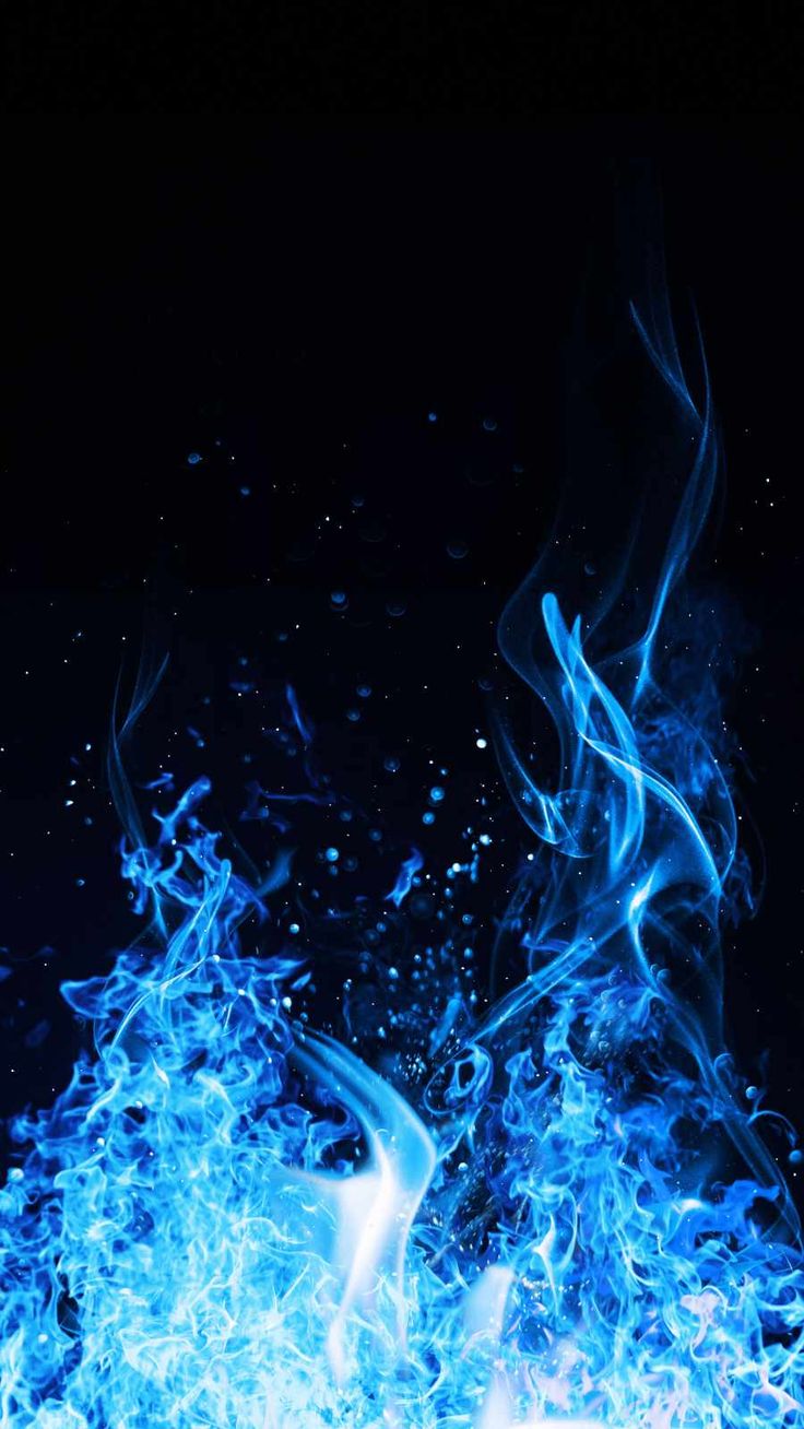 Blue Flames iPhone Wallpaper Wallpaper. Black and blue wallpaper, Blue wallpaper iphone, Black wallpaper iphone