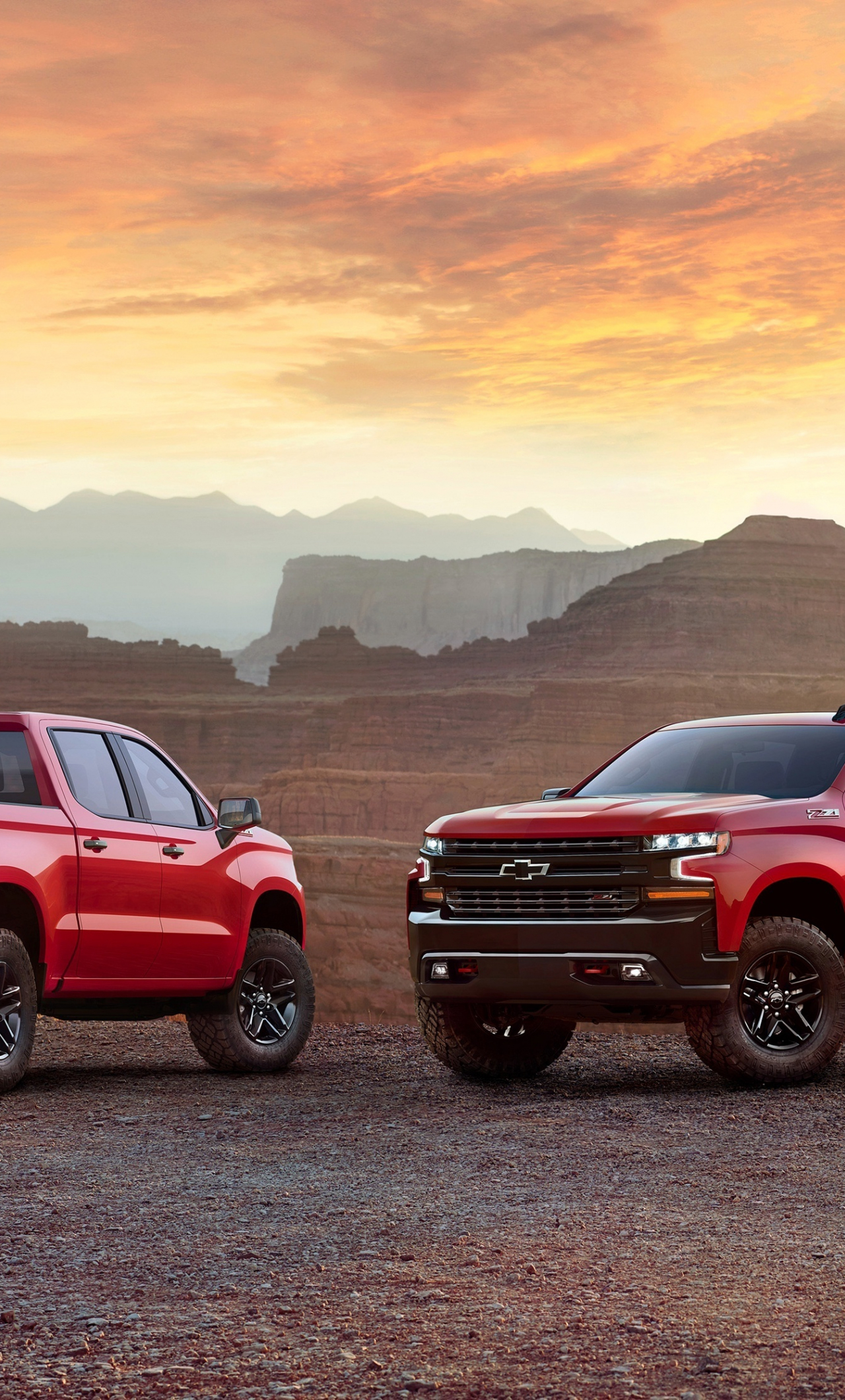Download wallpaper 1280x2120 pickup truck, chevrolet silverado 1500, iphone 6 plus, 1280x2120 HD background, 4429