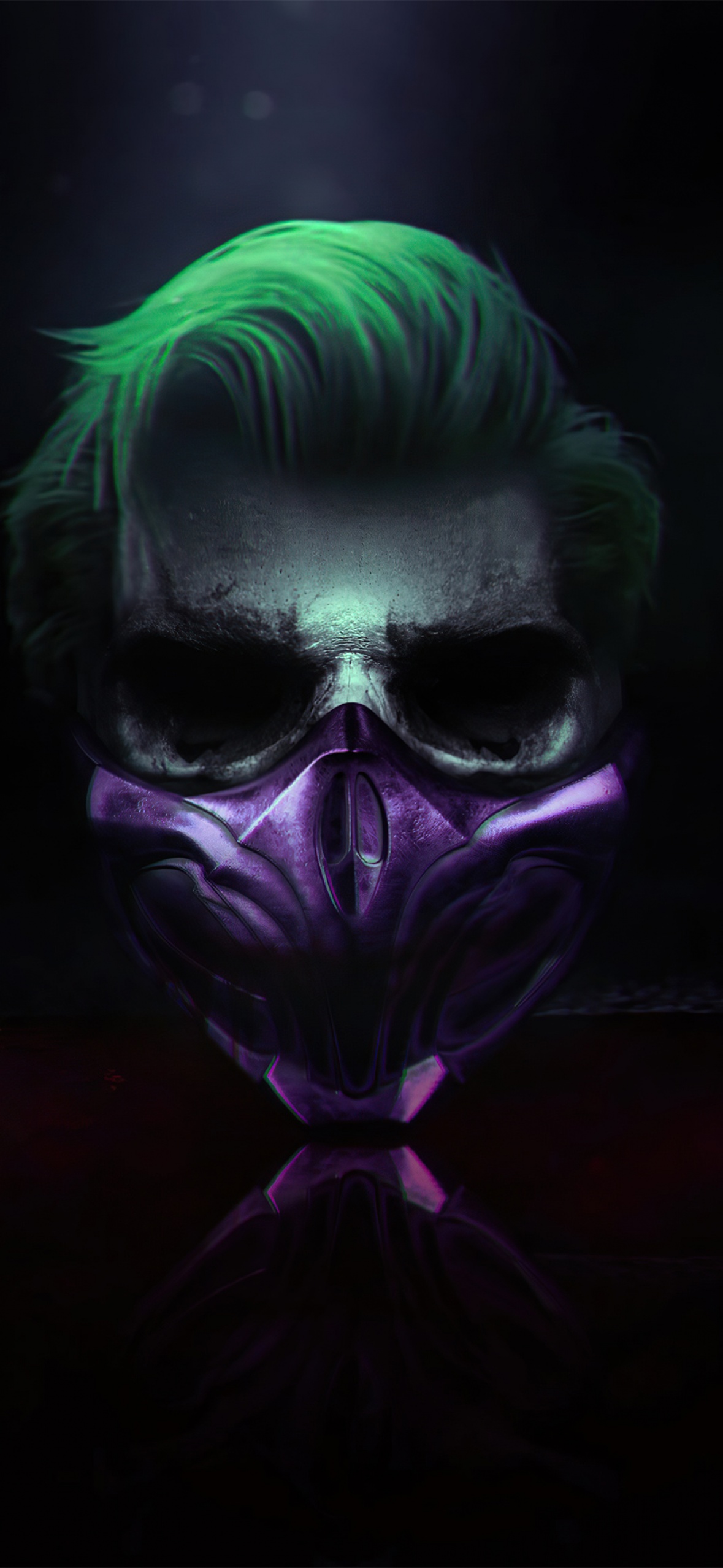 Joker Wallpaper 4K, Mask, Cyberpunk, Dark background