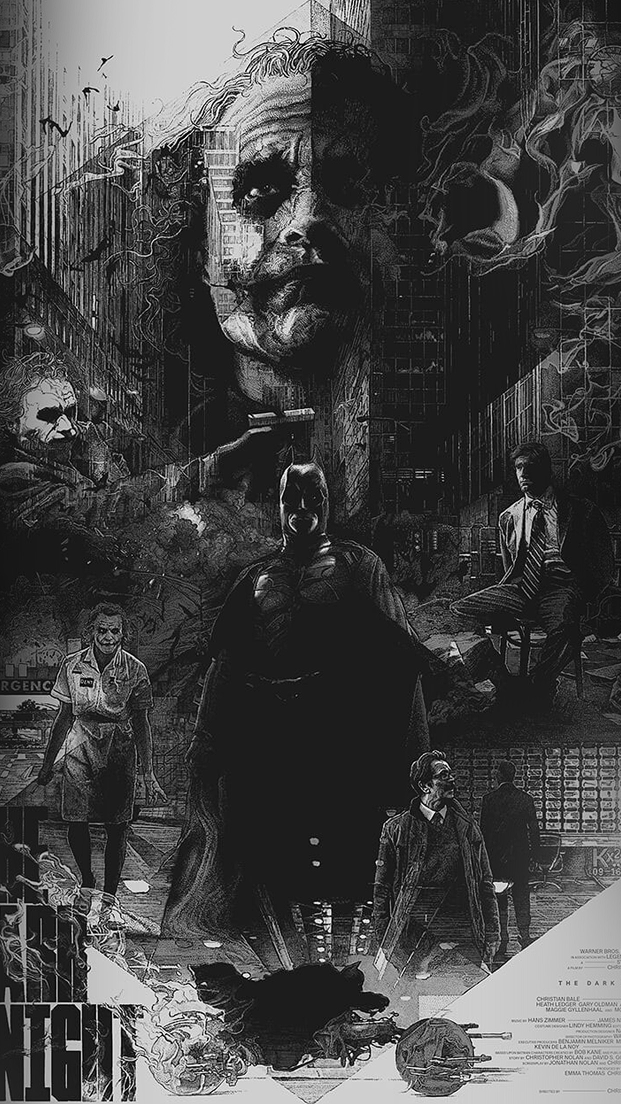 iPhone X wallpaper. joker batman poster film hero illustration art