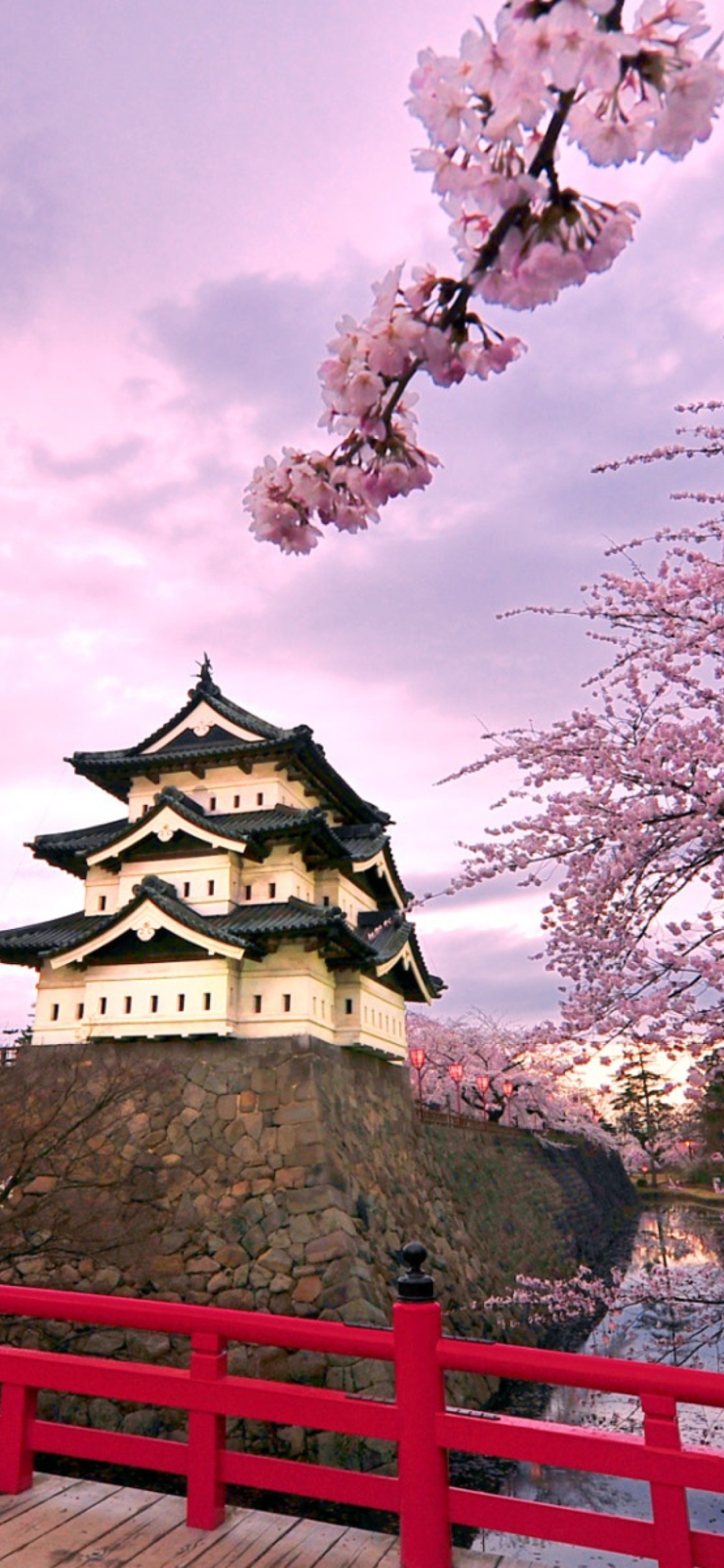 Hirosaki Castle Japan Wallpaper for iPhone 12 Pro