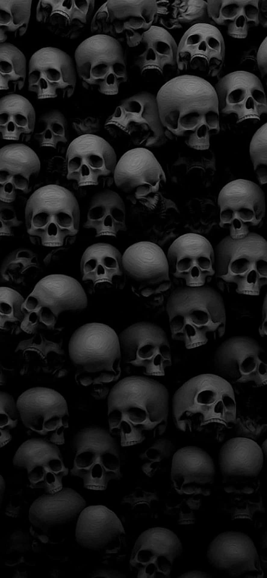 Download Aesthetic iPhone Horror Skulls Wallpaper