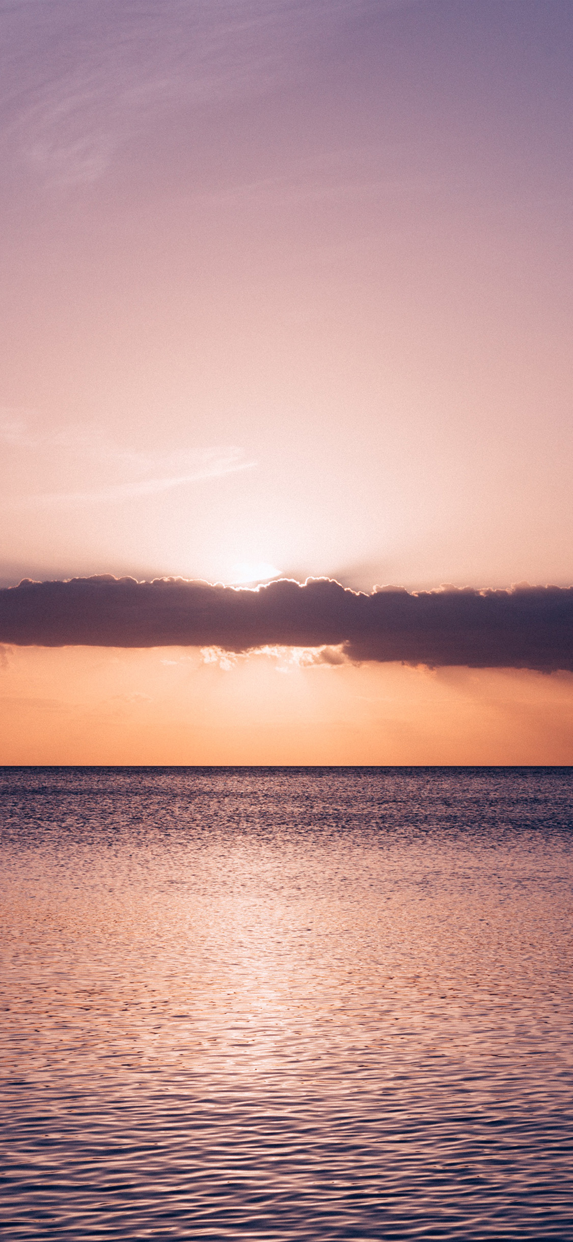 iPhone X wallpaper. sunset cloud sea beach ocean nature