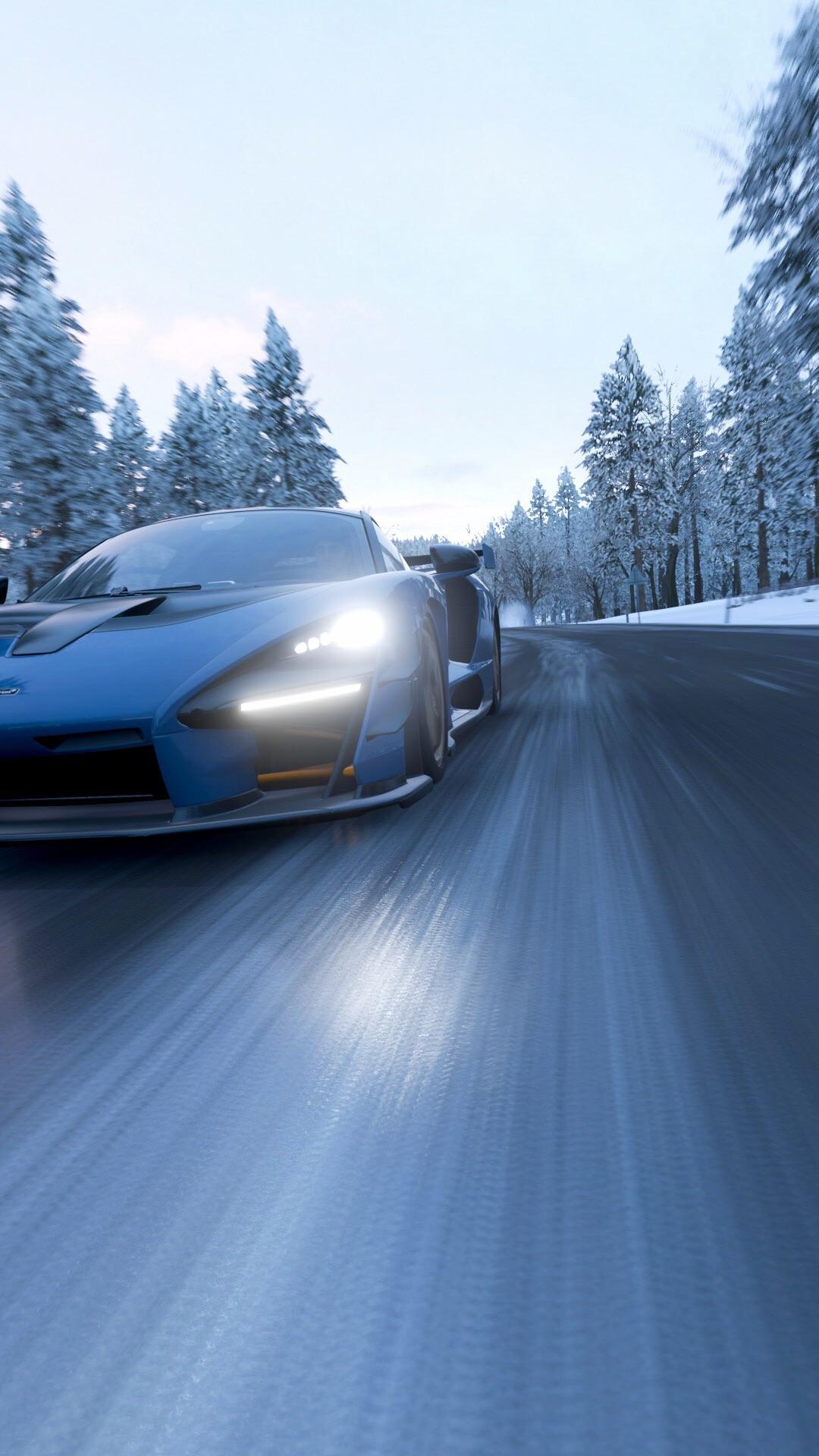 Snowy Trees.(mobile wallpaper) Mclaren Senna