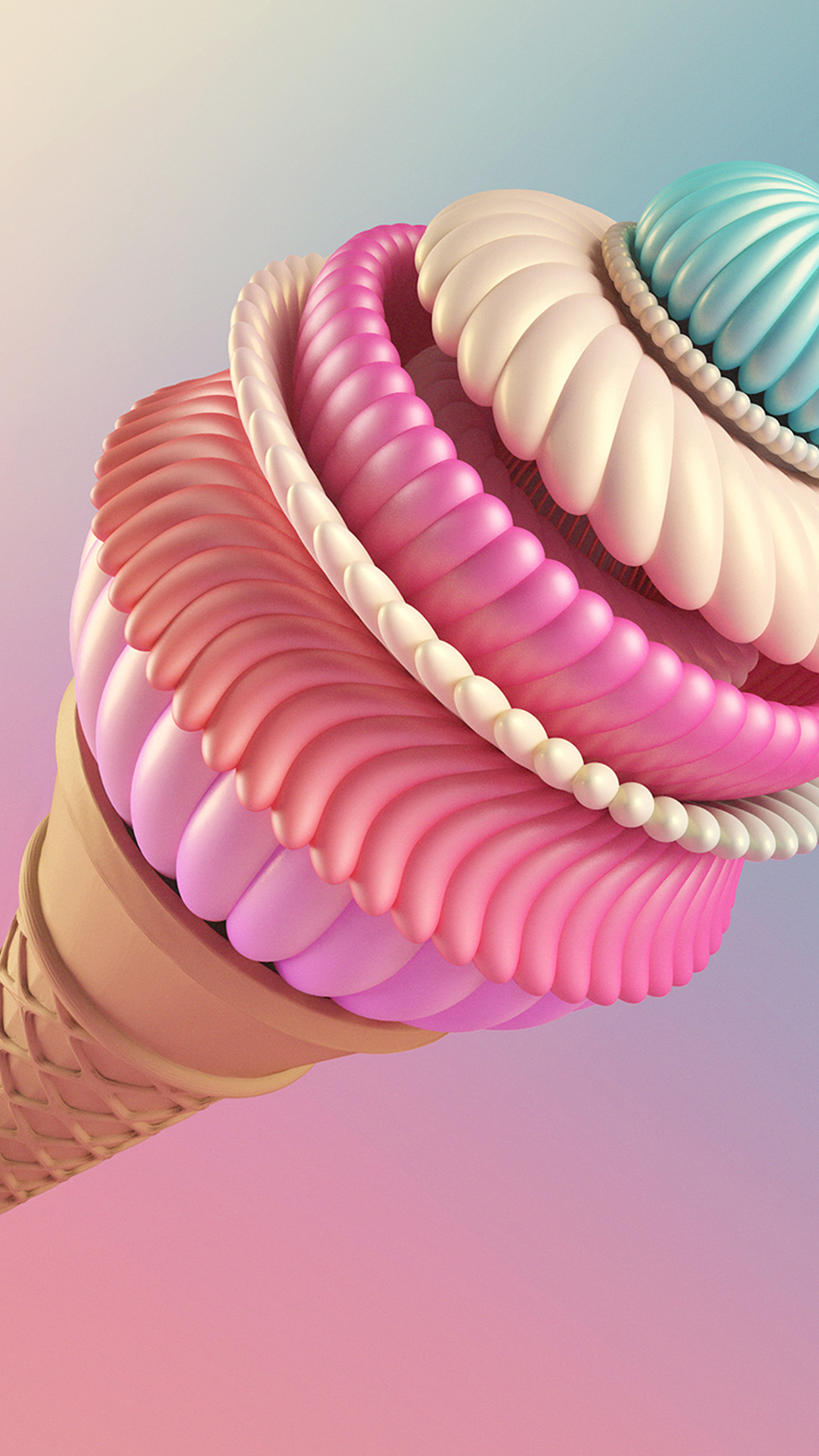 Art Icecream Digital Wallpaper