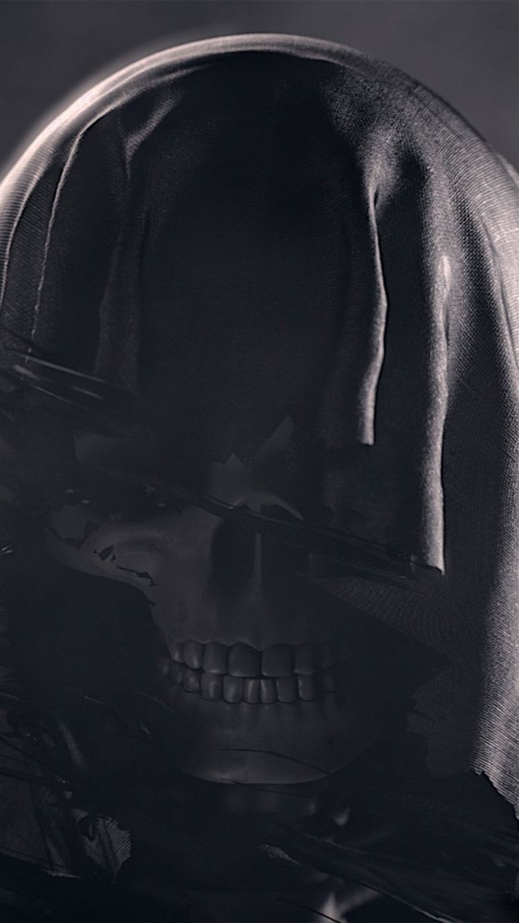 Dark skull deadman illustration art iPhone 8 Wallpaper Free Download