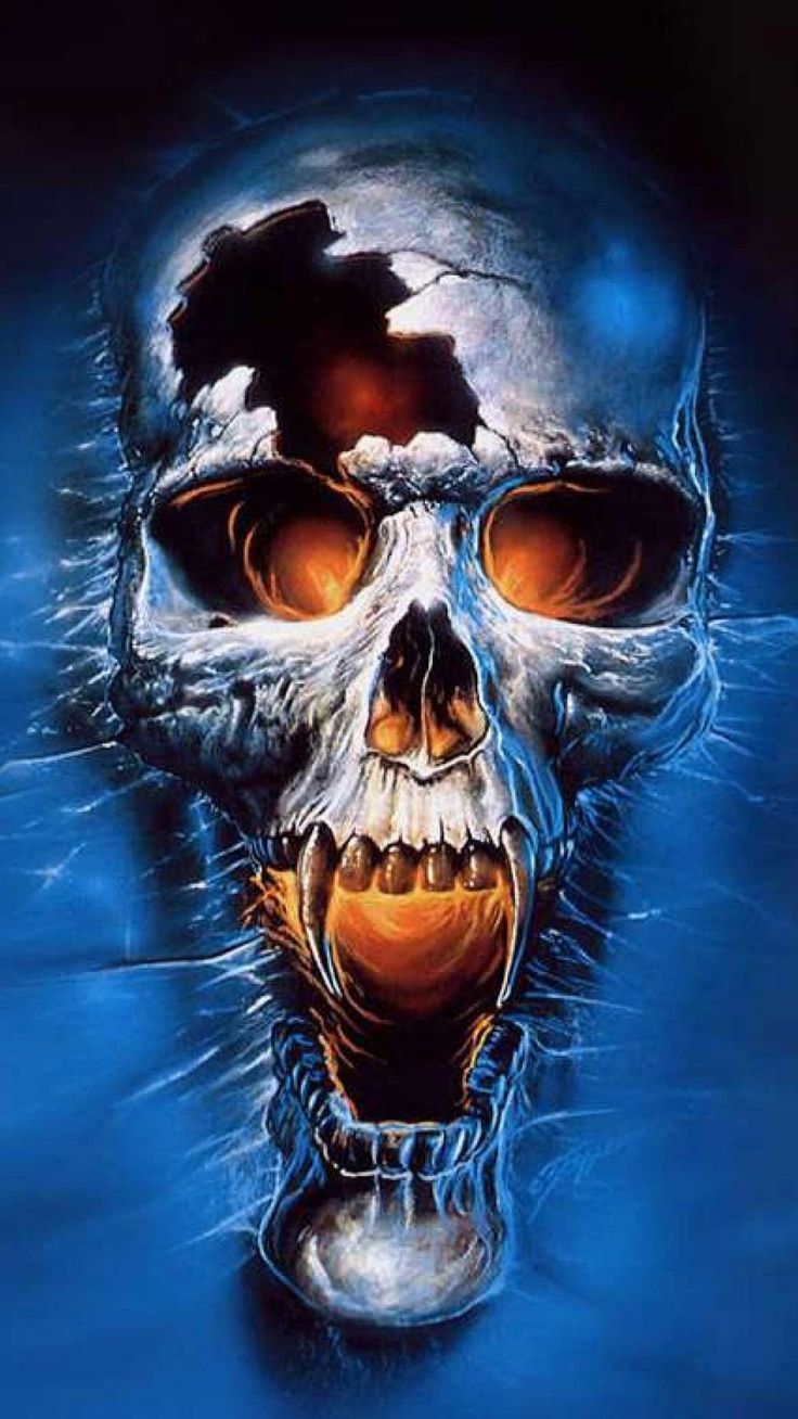 Awesome Apple Skull iPhone Wallpaper