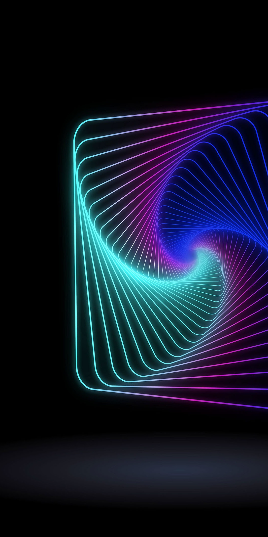 3D Wallpaper 4K, Geometric, Neon, Glowing