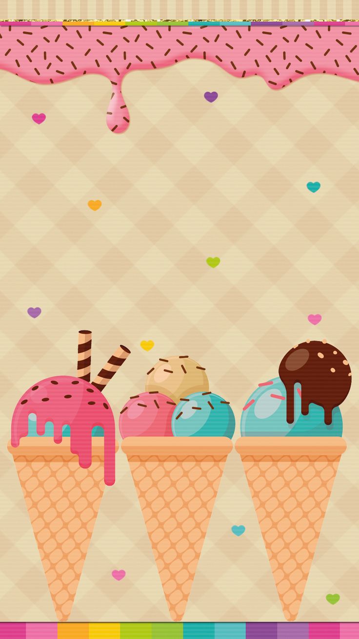 Sorvetes. Ice cream wallpaper iphone, Ice cream wallpaper, Wallpaper iphone summer