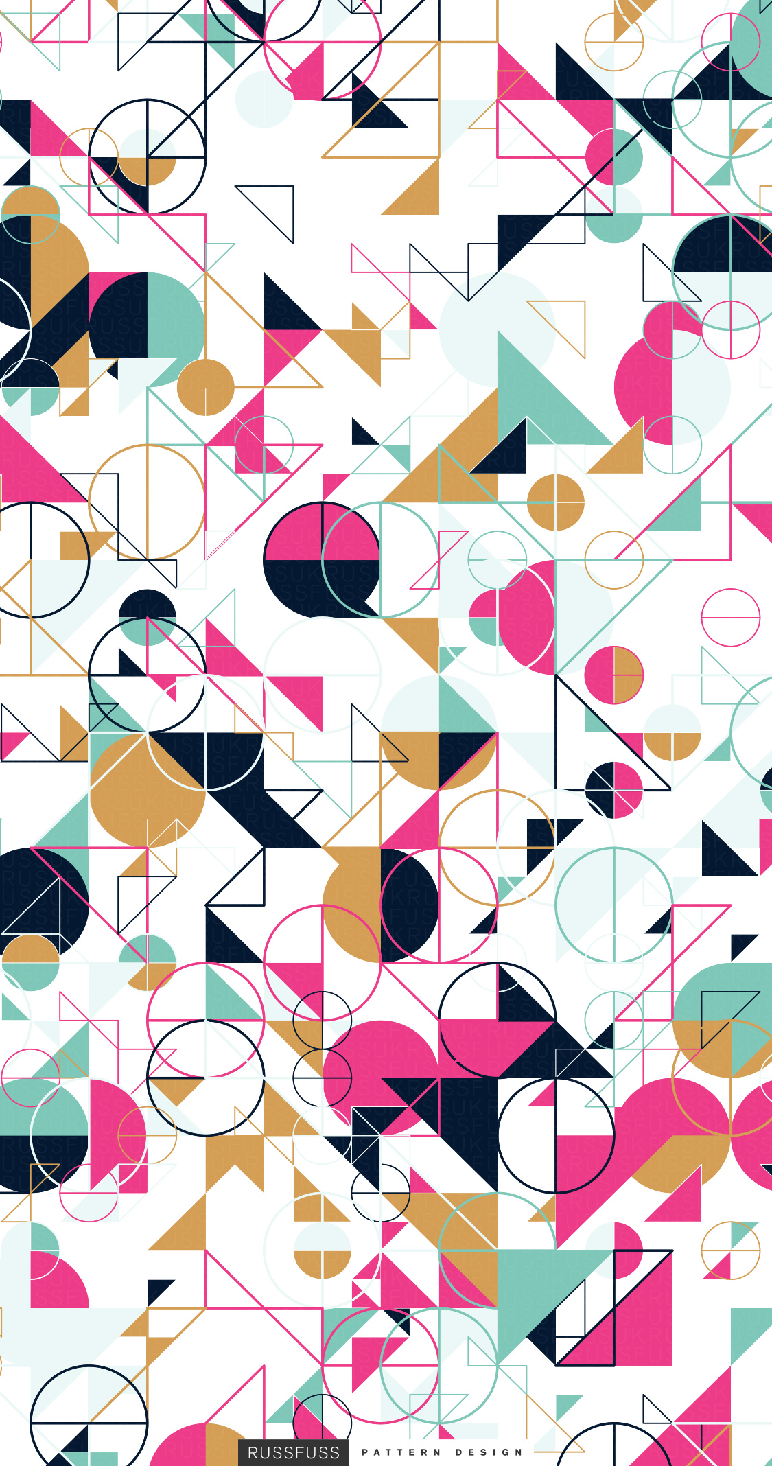 Phone Wallpaper. Russfuss Pattern Design