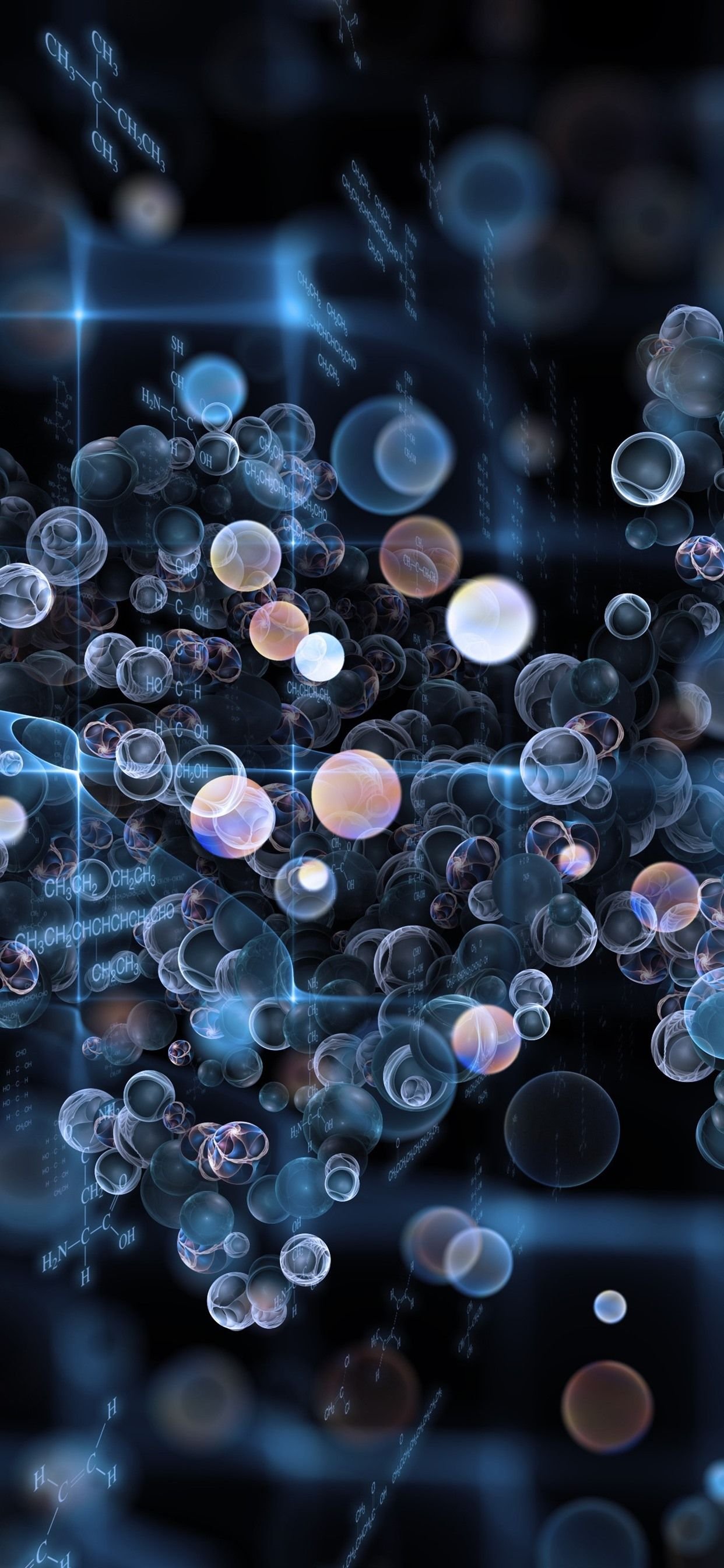 Chemistry bubbles abstract Wallpaper Download