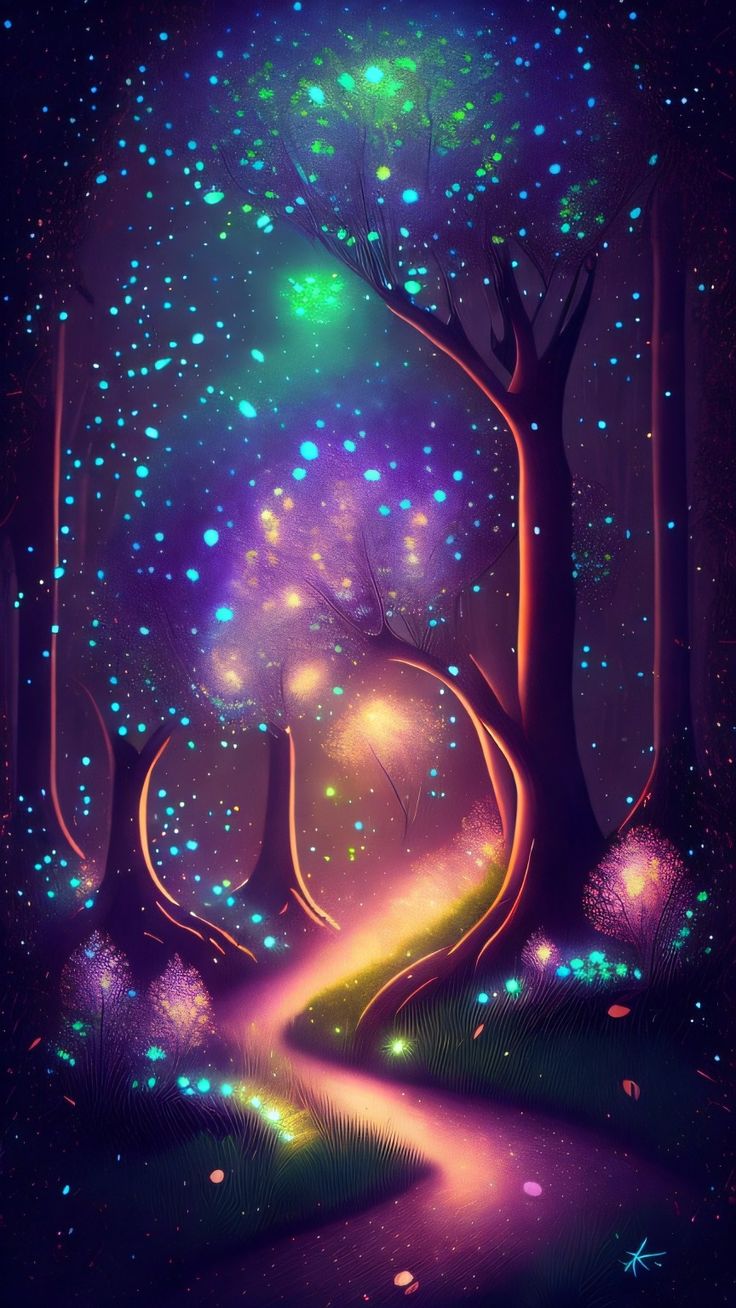 Magical Forest Phone Wallpaper By Sed Pro. Cool wallpaper art, Fantasy art landscapes, Art wallpaper