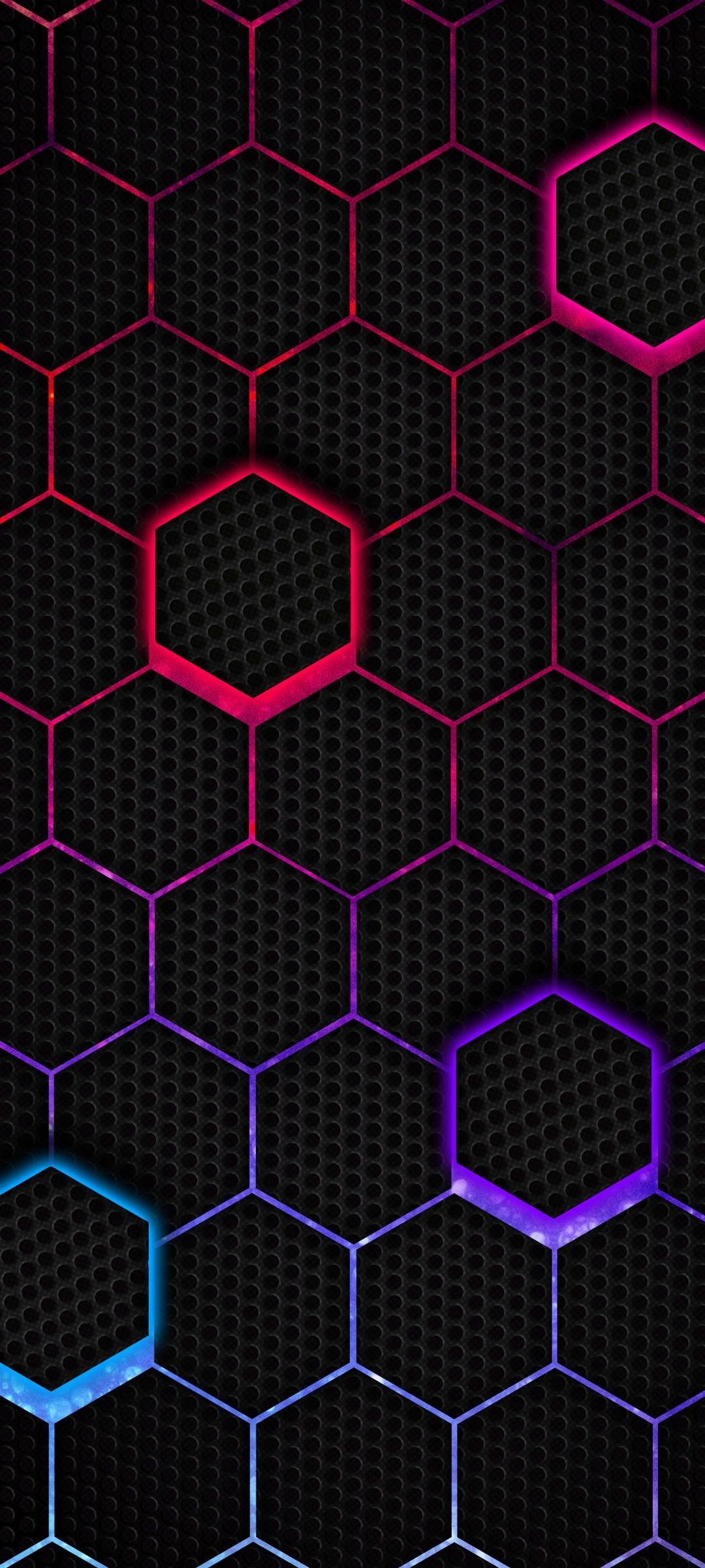 Hexa Black Design Abstract Phone