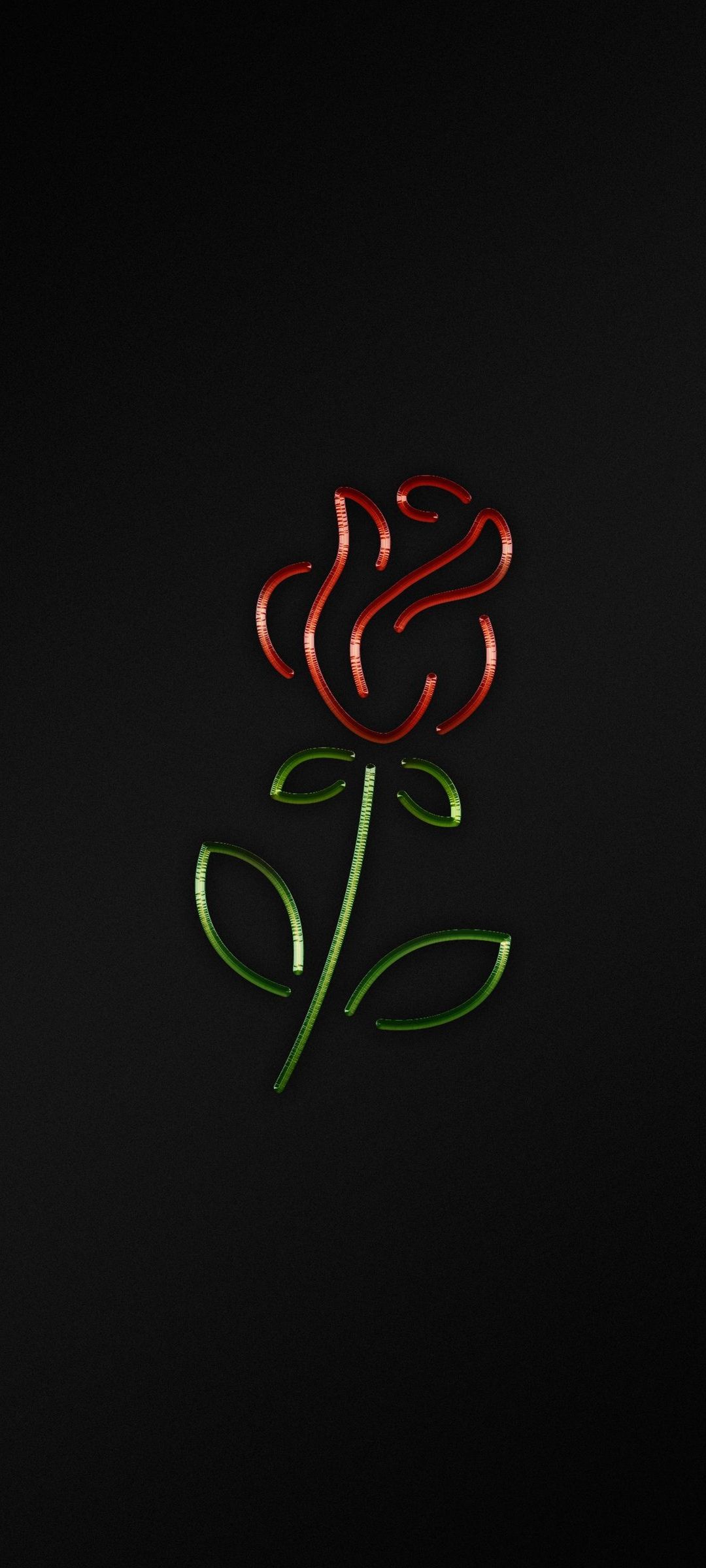 Amoled Black Rose Design Phone
