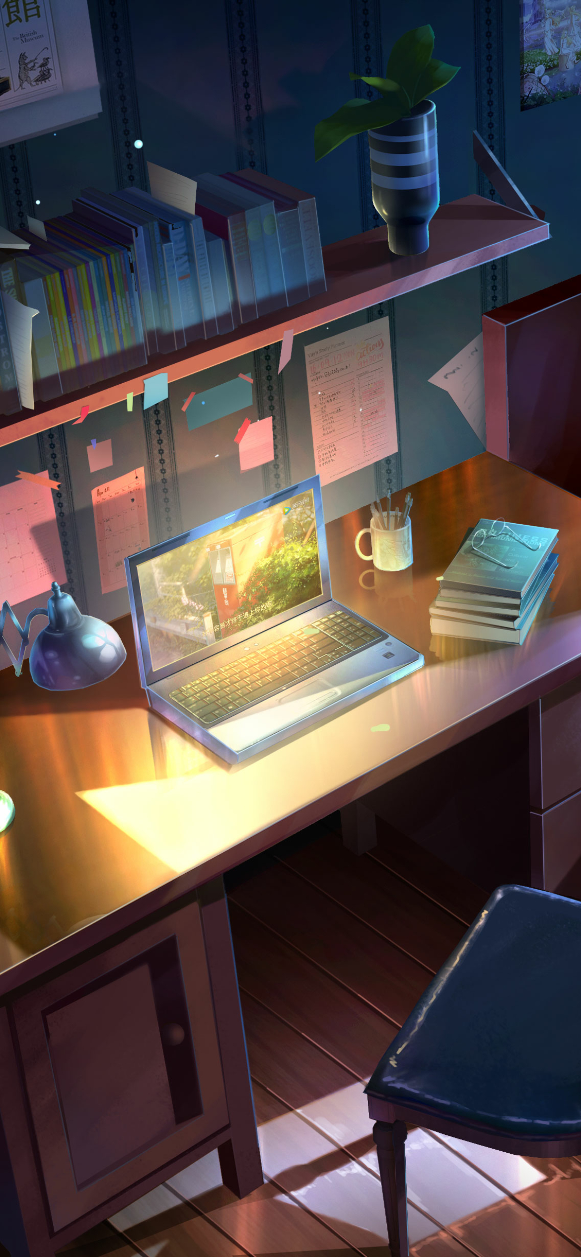 Anime Room Phone Wallpaper by 行之LV