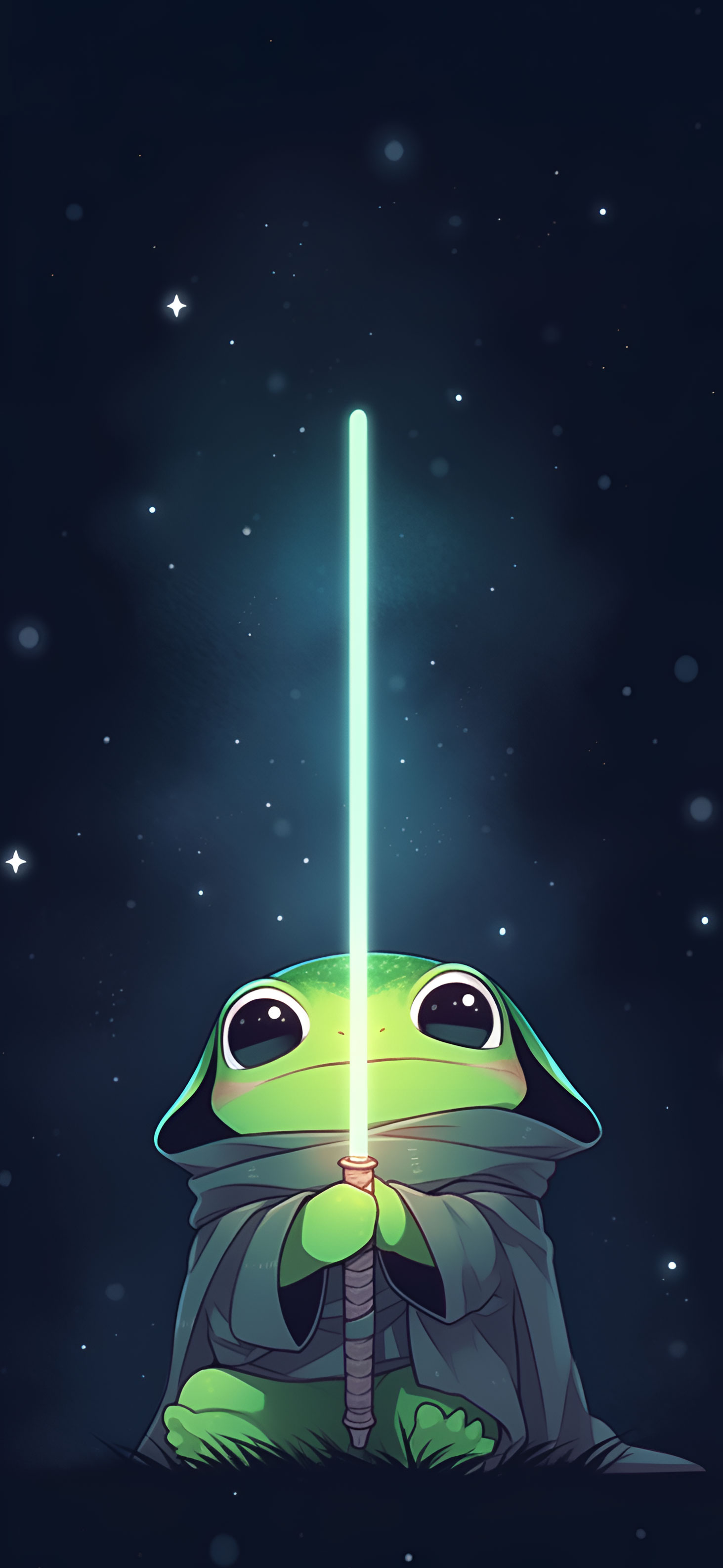 Star Wars Cute Frog Jedi Wallpaper Fantastic Wallpaper