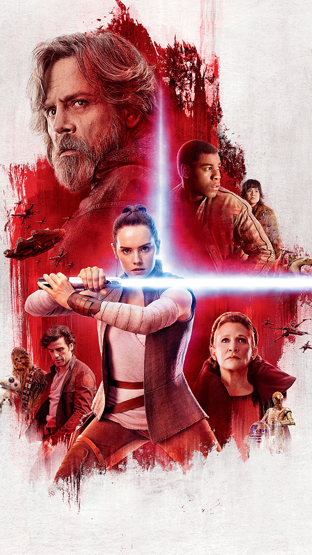 Desktop Wallpaper female Star Wars: The Last Jedi 1080x1920
