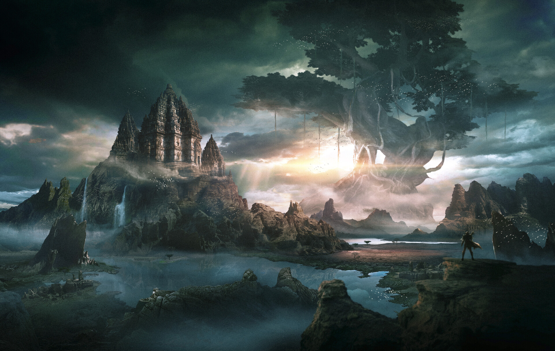 Mystical Dark temple