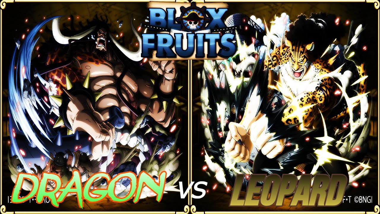 Dragon vs Leopard. Blox Fruits. Update 17.3