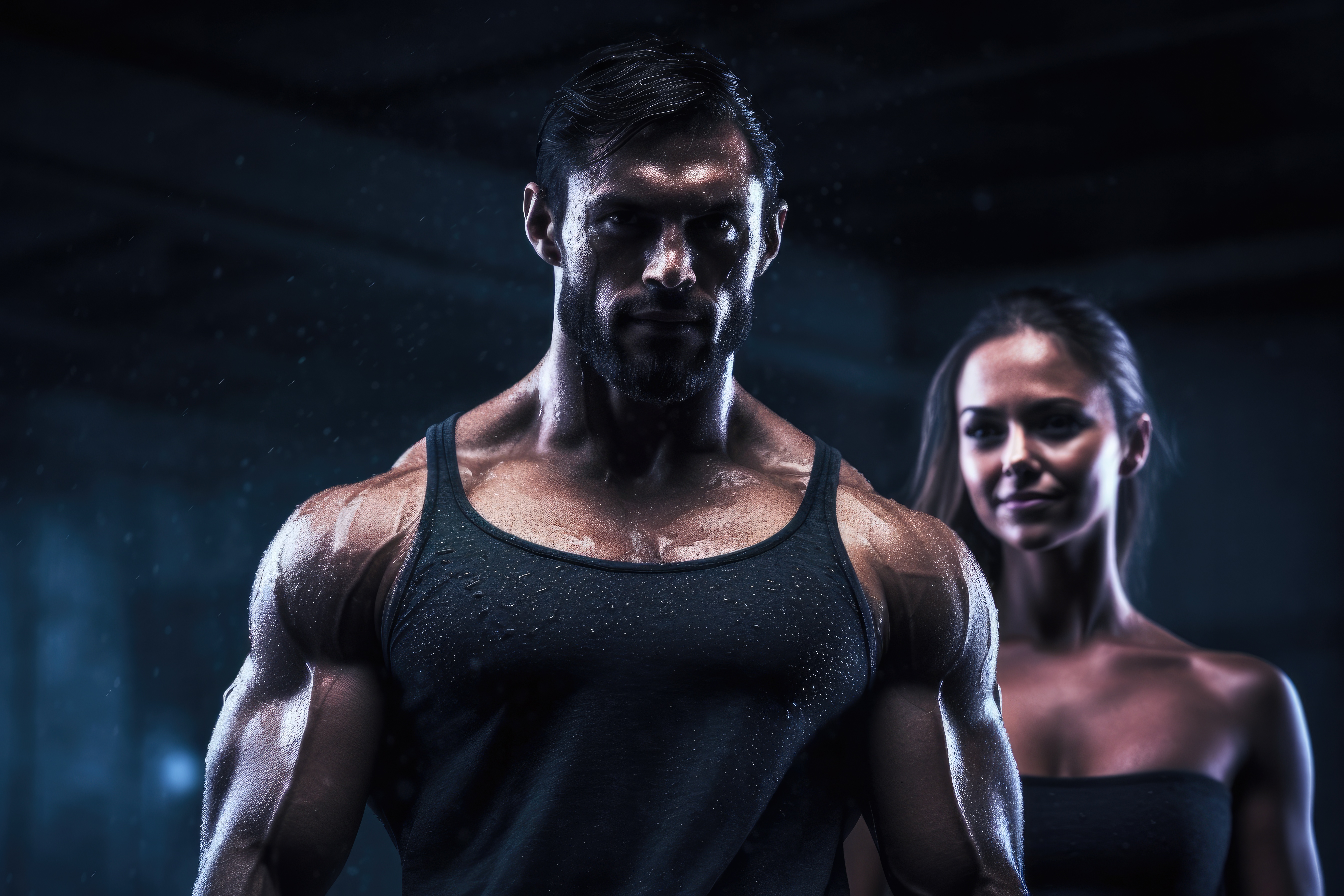 Fitness Couple Man and Woman Free