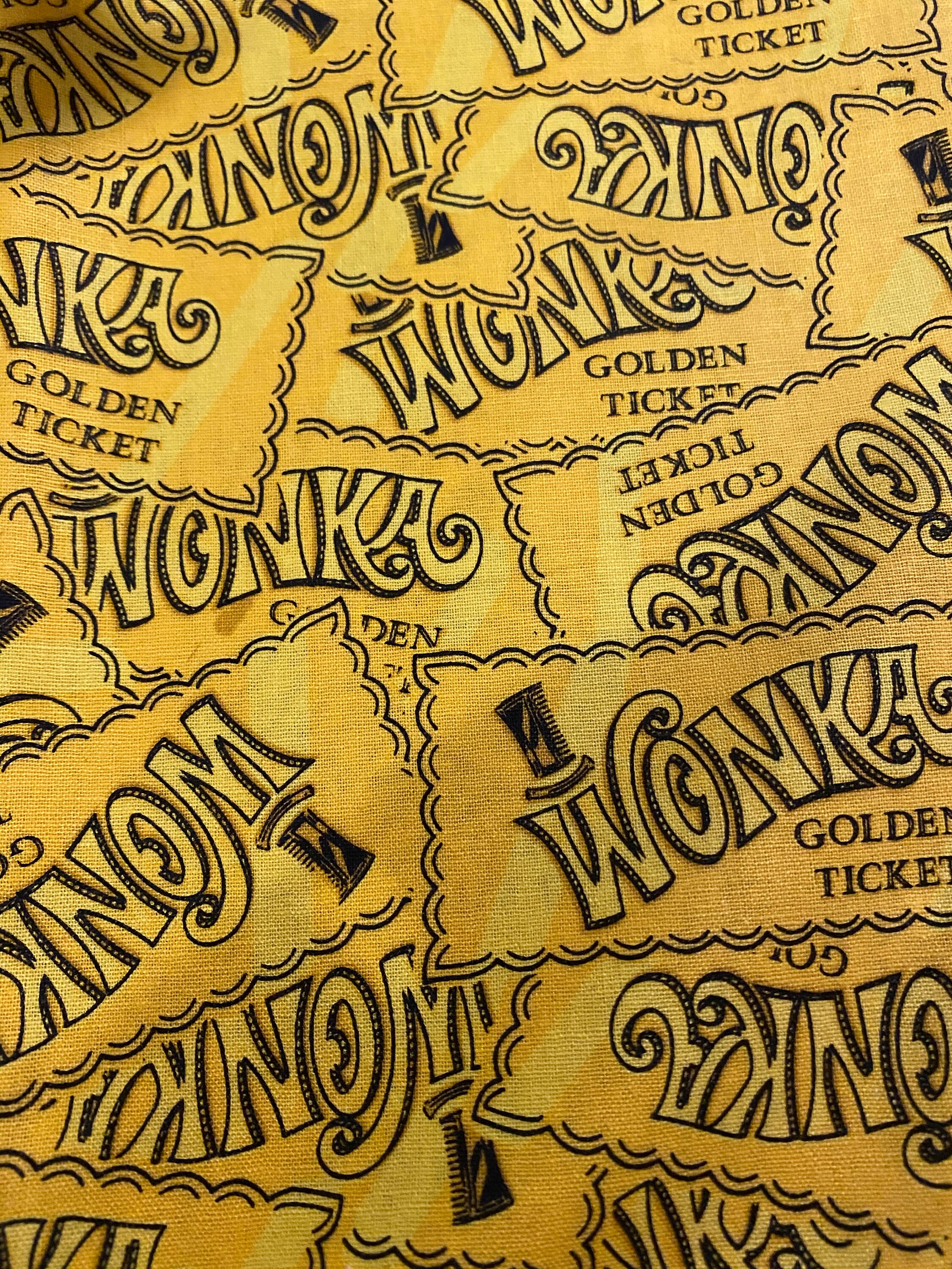 Cotton Golden Ticket Willy Wonka and the Chocolate Factory