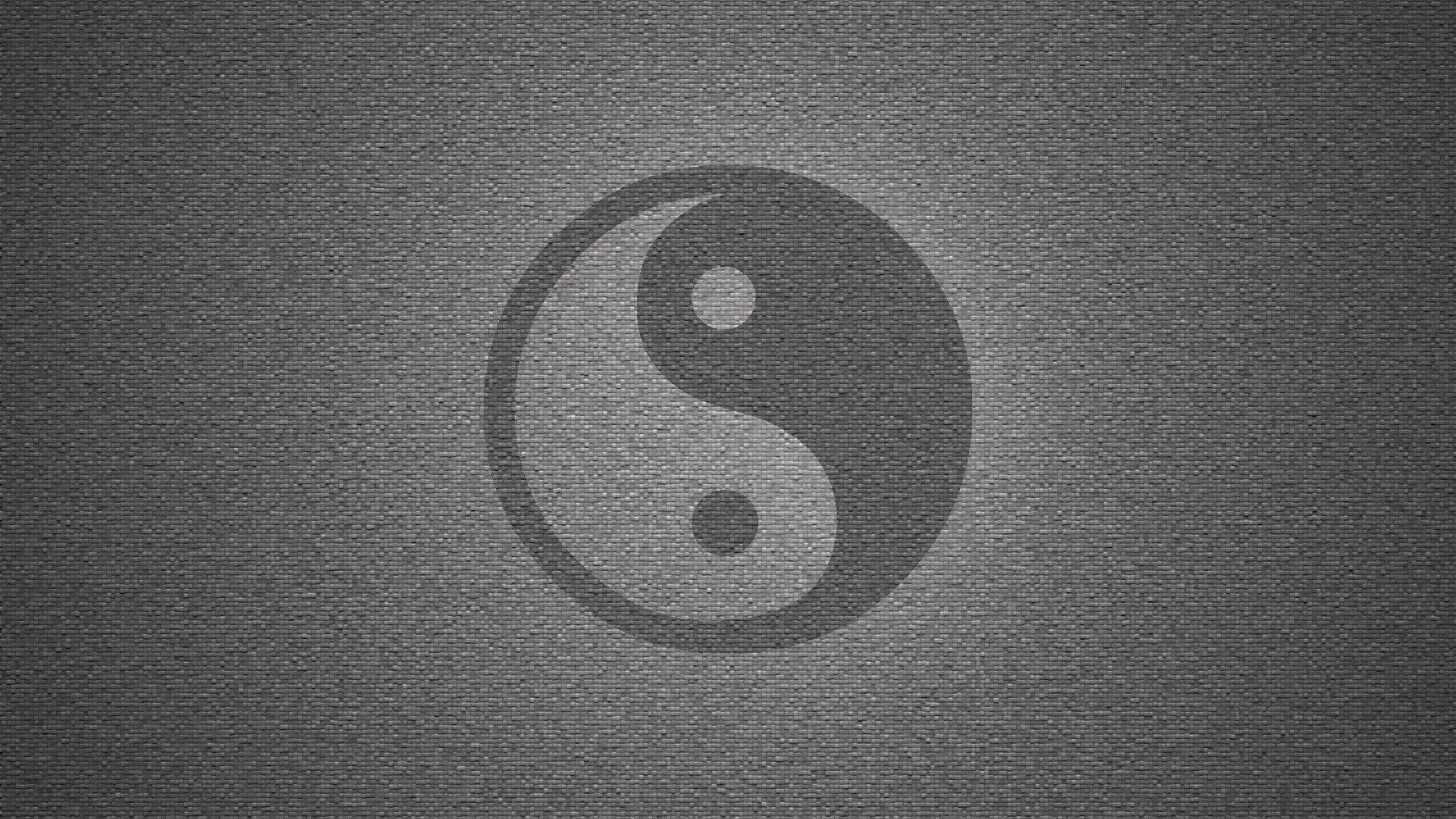 Wall yin yang symbol textures grayscale background symbols wallpaperx1080