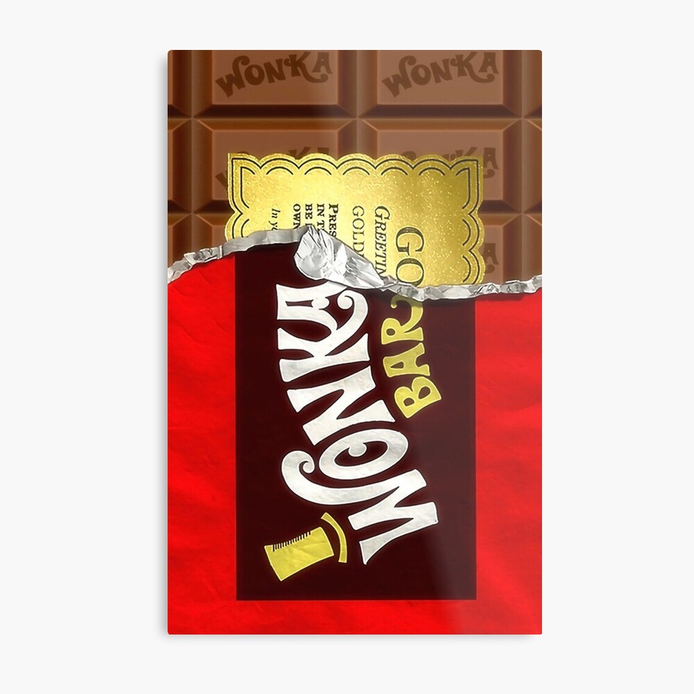 Willy Wonka Golden Ticket Art Board Print