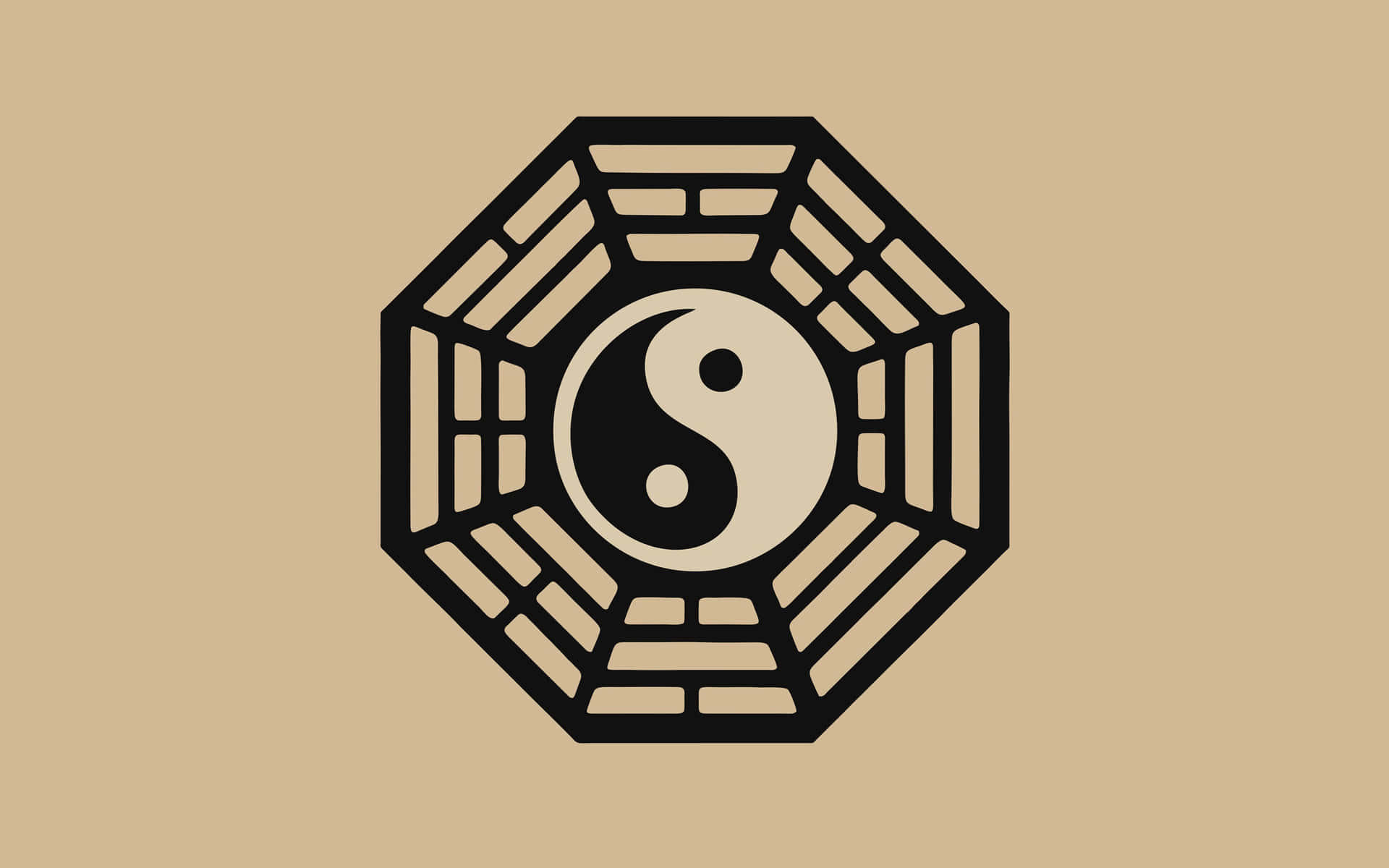 Download Chinese Yin Yang Bagua Symbol 4K Wallpaper