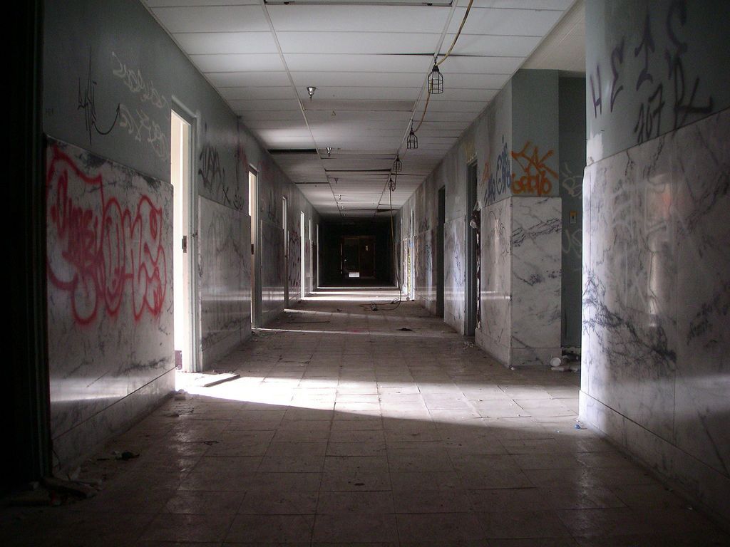 abandoned hospital hallway. Abandoned hospital, Haunted hospital, Abandoned