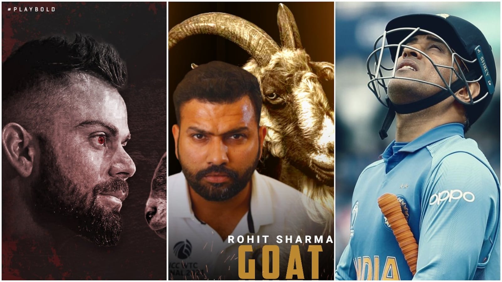 Who's the GOAT? Virat Kohli, Rohit Sharma, MS Dhoni fans weigh in on Twitter