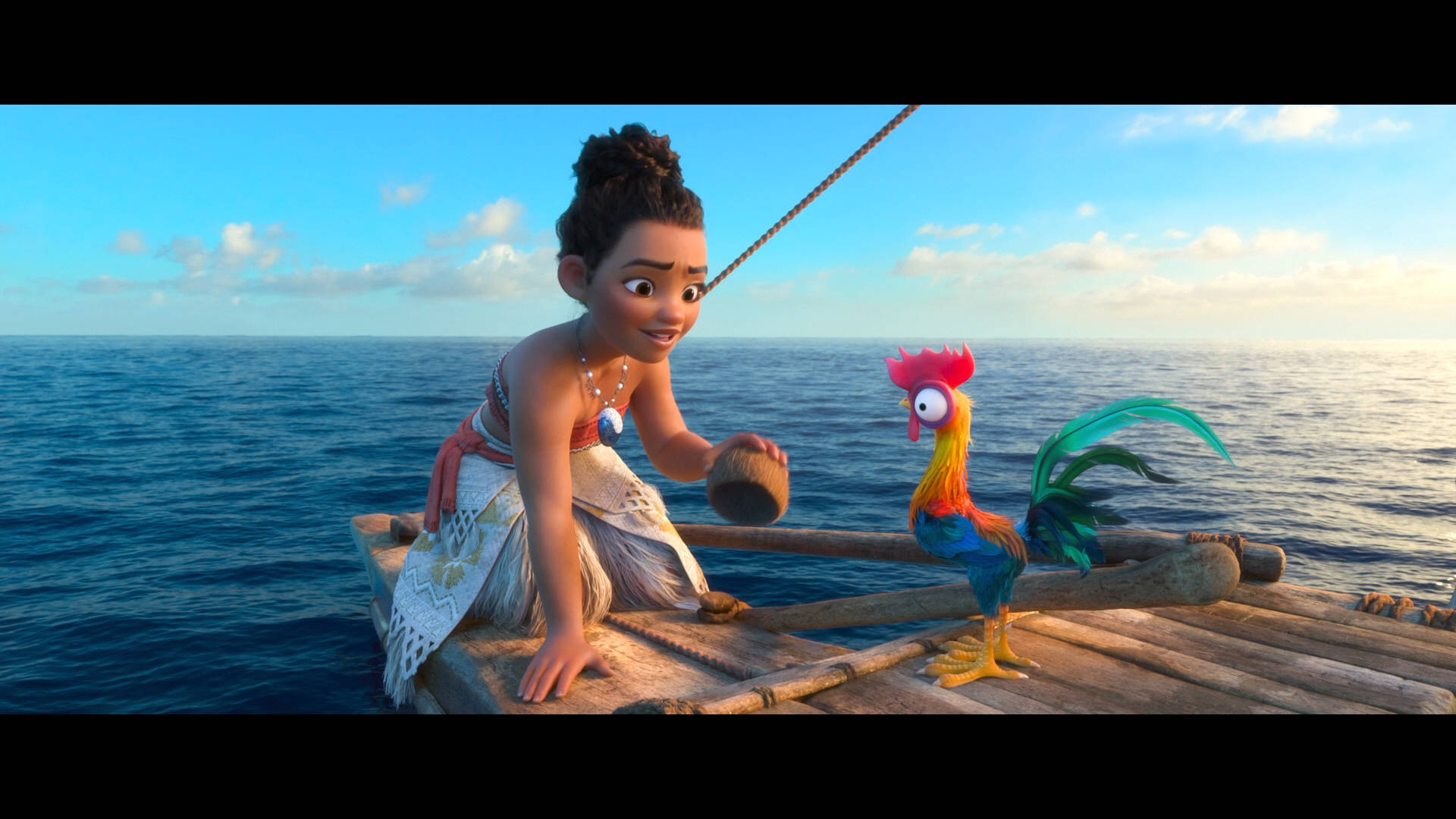 Download Moana And Hei Hei Wallpaper
