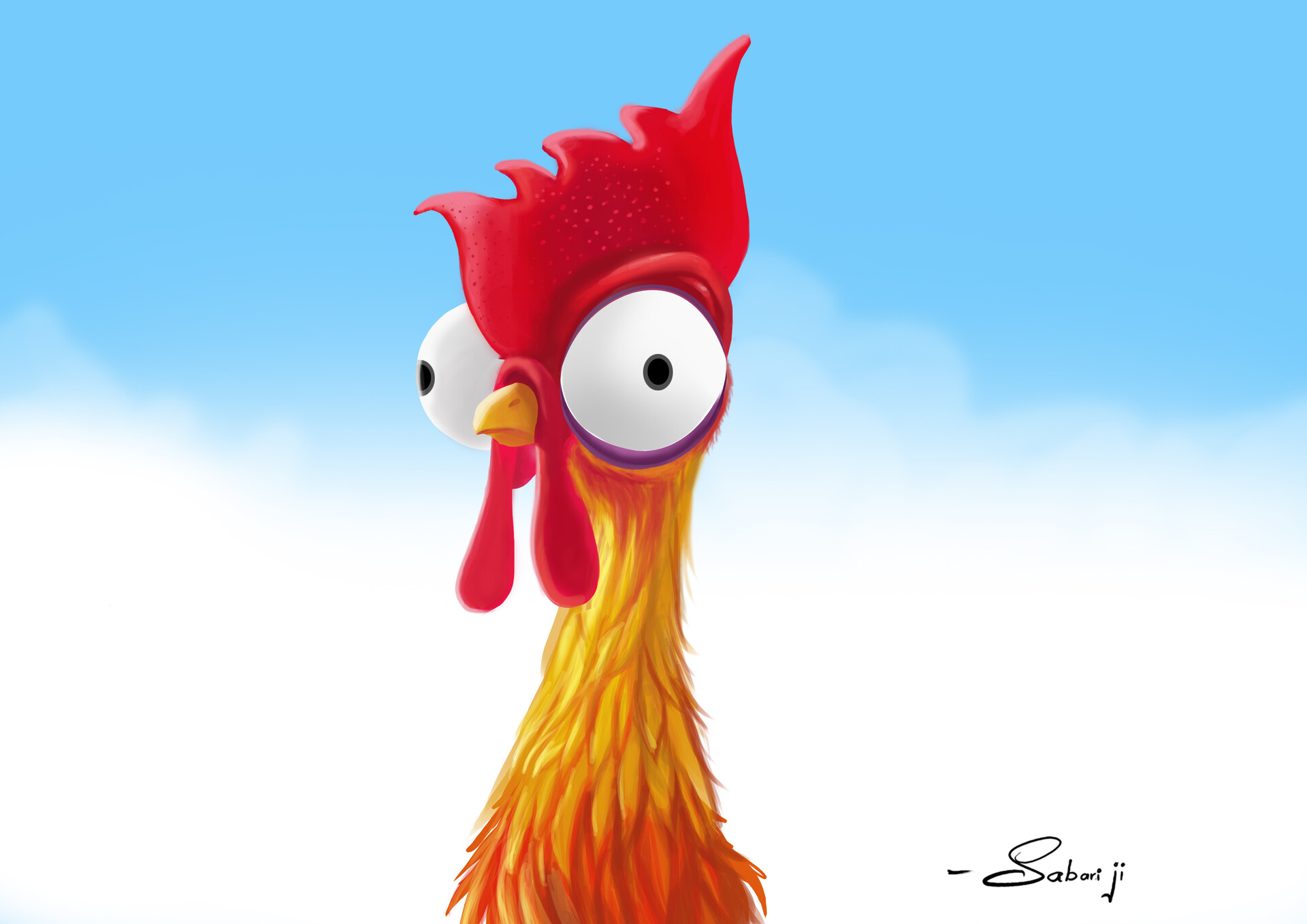 Hei Hei the cock