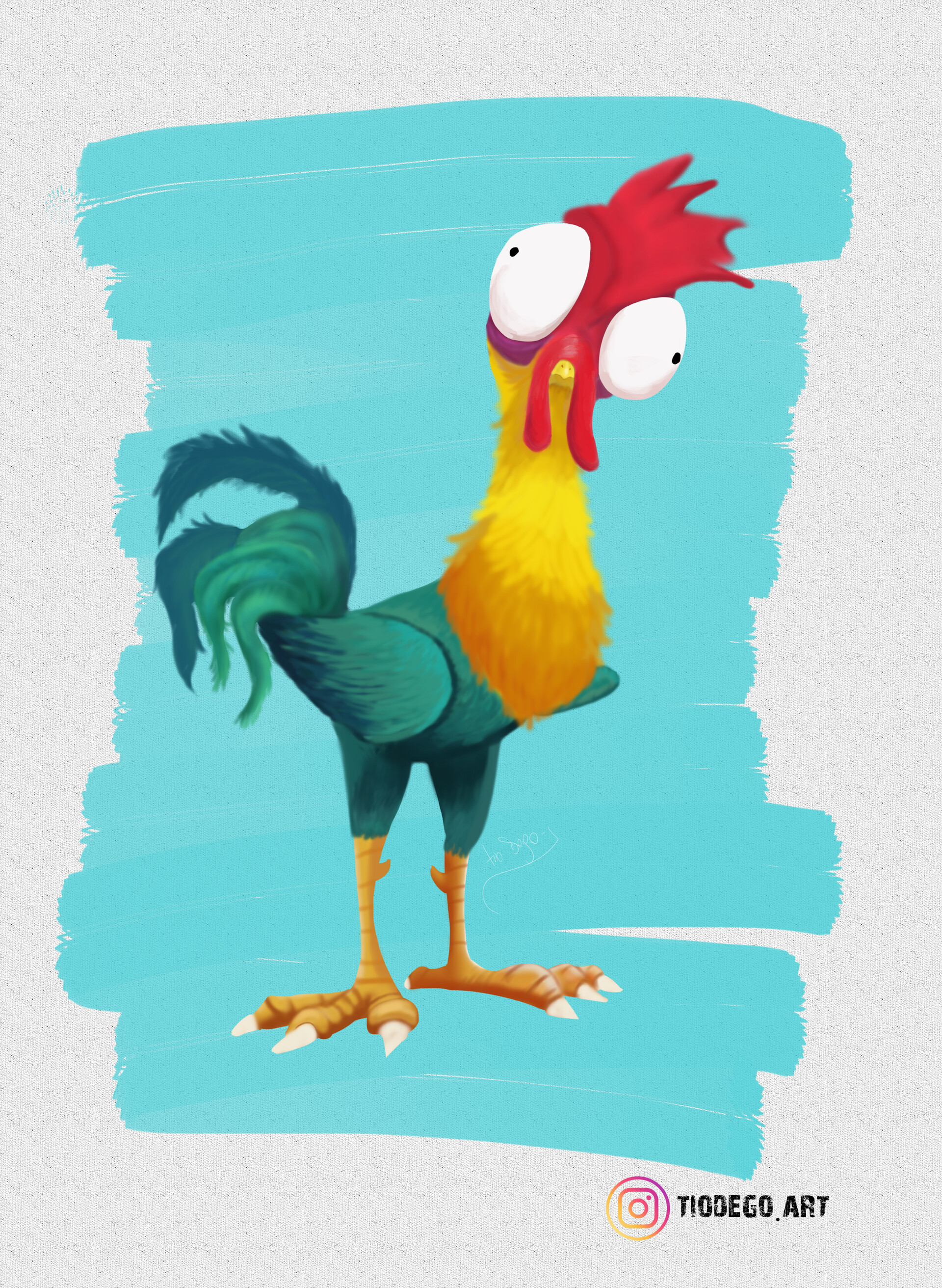 Hei Hei Illustration (Moana)