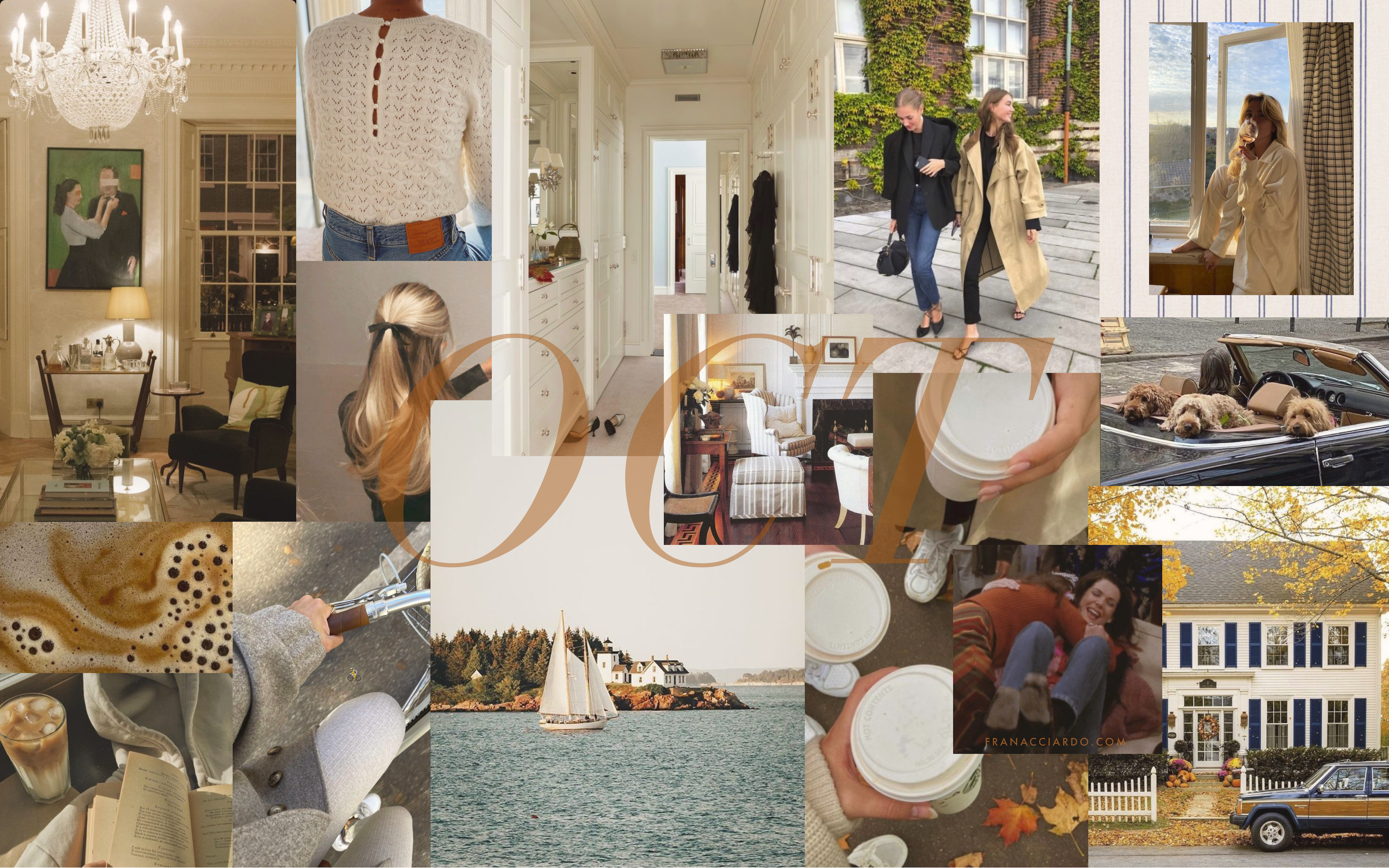 October Moodboard (Desktop & iPhone Wallpaper)