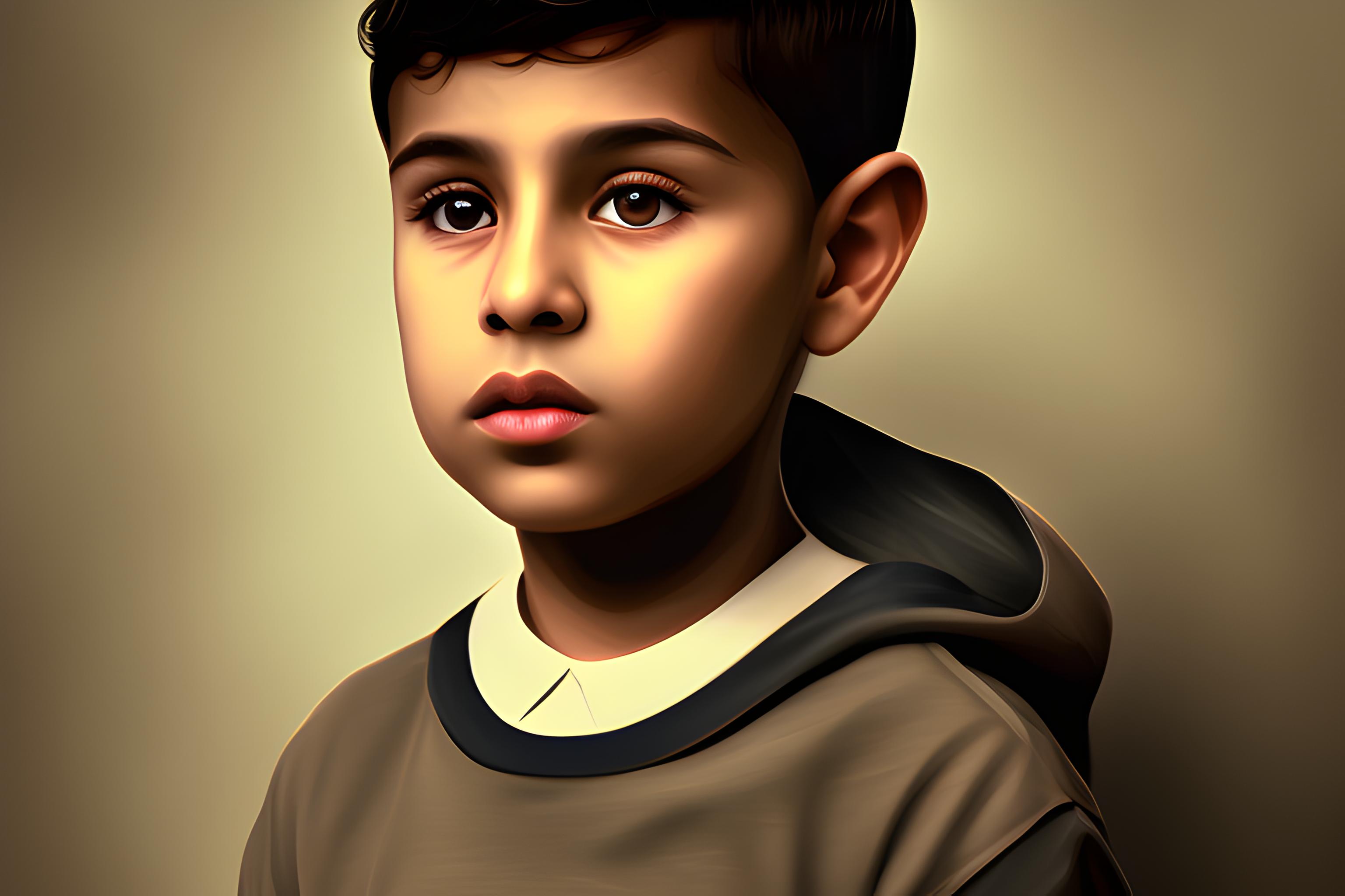 Muslim little boy in germany