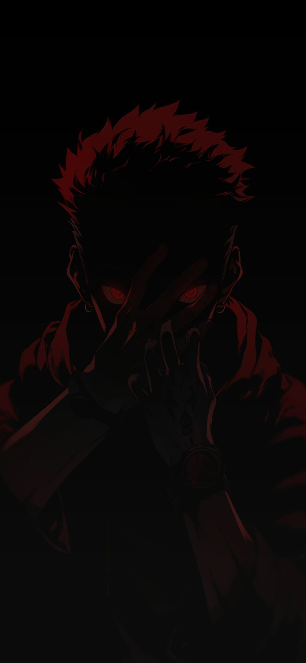 Jujutsu Kaisen Black & Red Wallpaper Wallpaper iPhone
