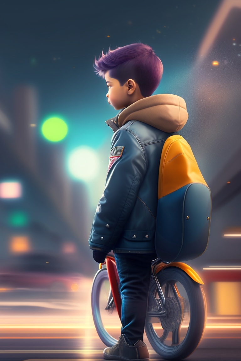 Hd, ai, bike, background blur, boy, male