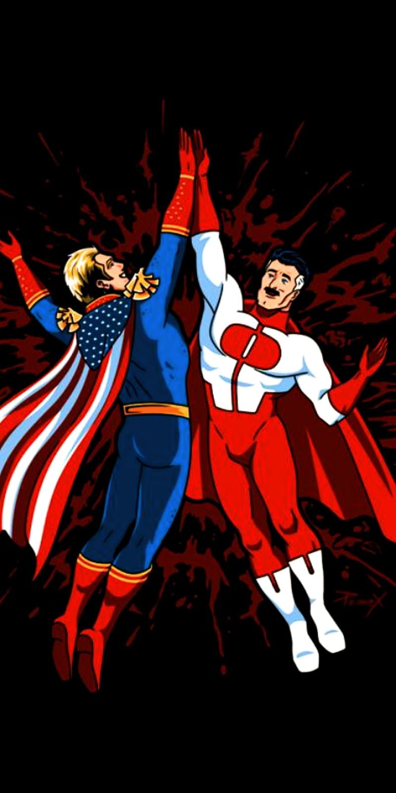 The Homelander Wallpaper Explore more Antagonist, Blue Eyes, Comic Book Series, Darick Robertson, Garth Ennis wal. Comic book wallpaper, Marvel statues, Wallpaper