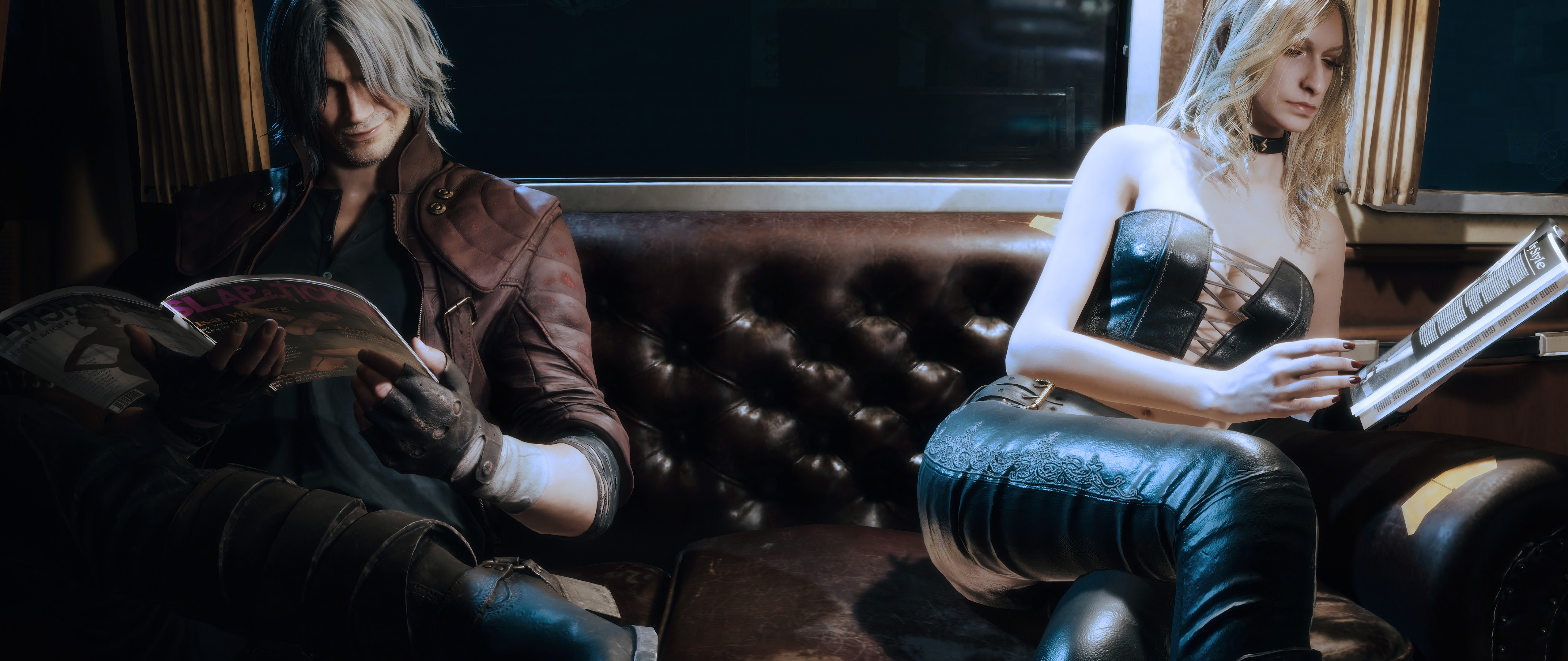 Dante and Trish Devil May Cry 5 8K Wallpaper