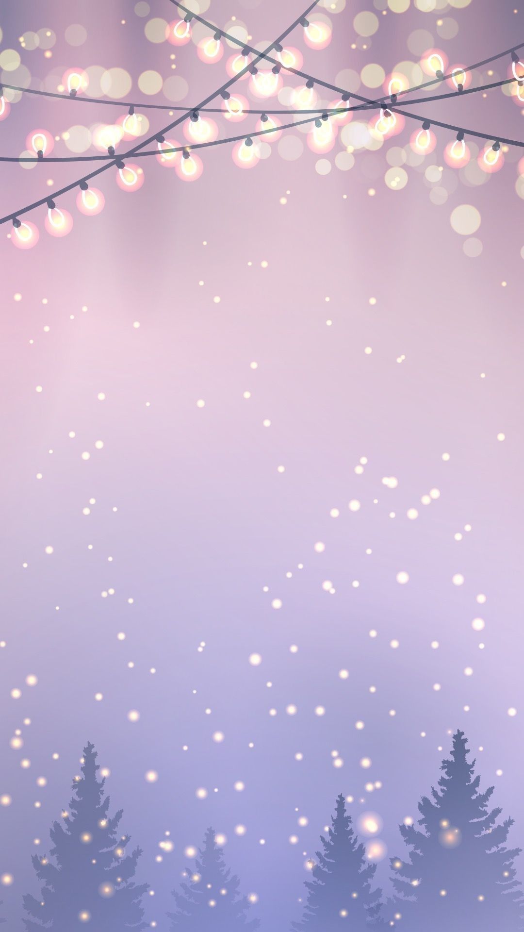 Light Purple Christmas Wallpaper