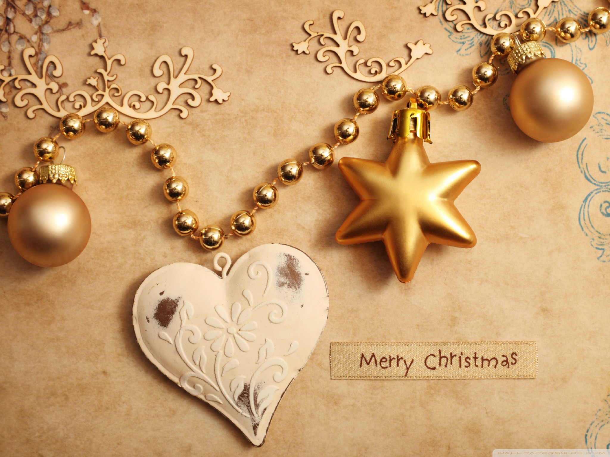 Christmas Heart Ultra HD Desktop Background Wallpaper for 4K UHD TV, Tablet