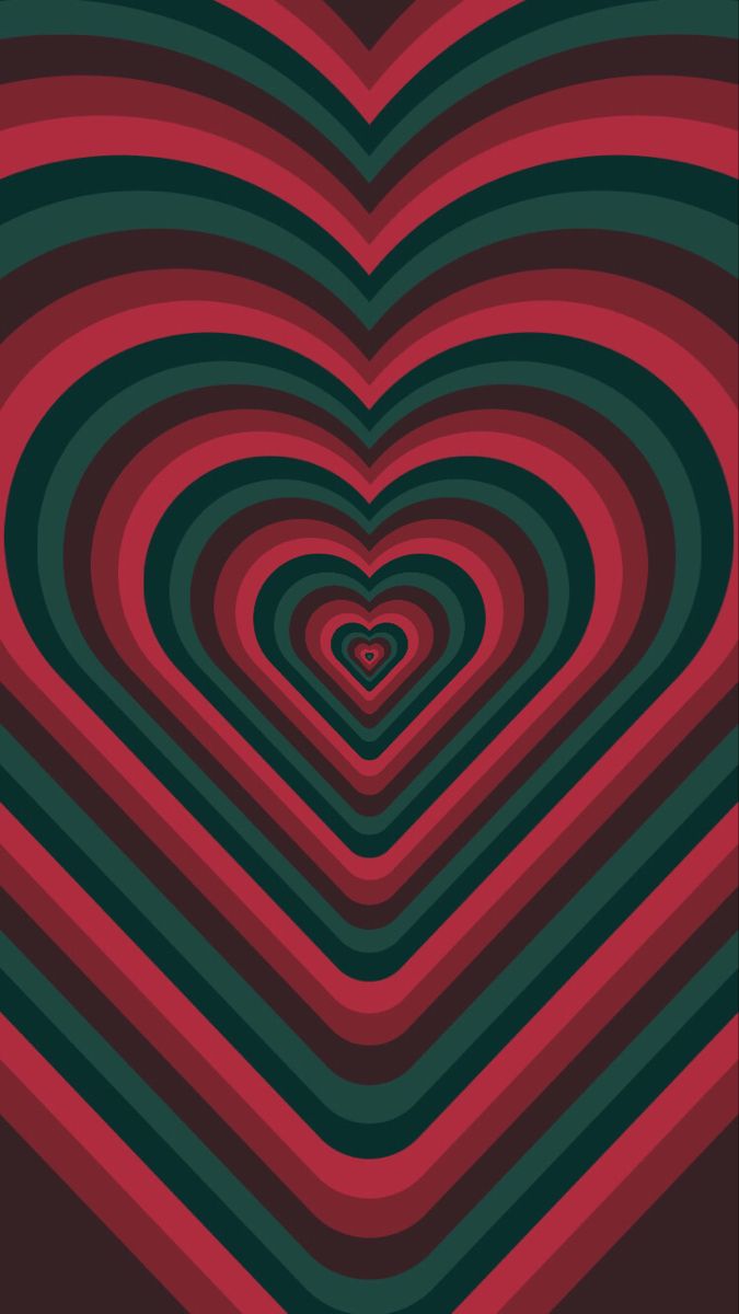 Green And Red Heart Wallpapers Wallpaper Cave