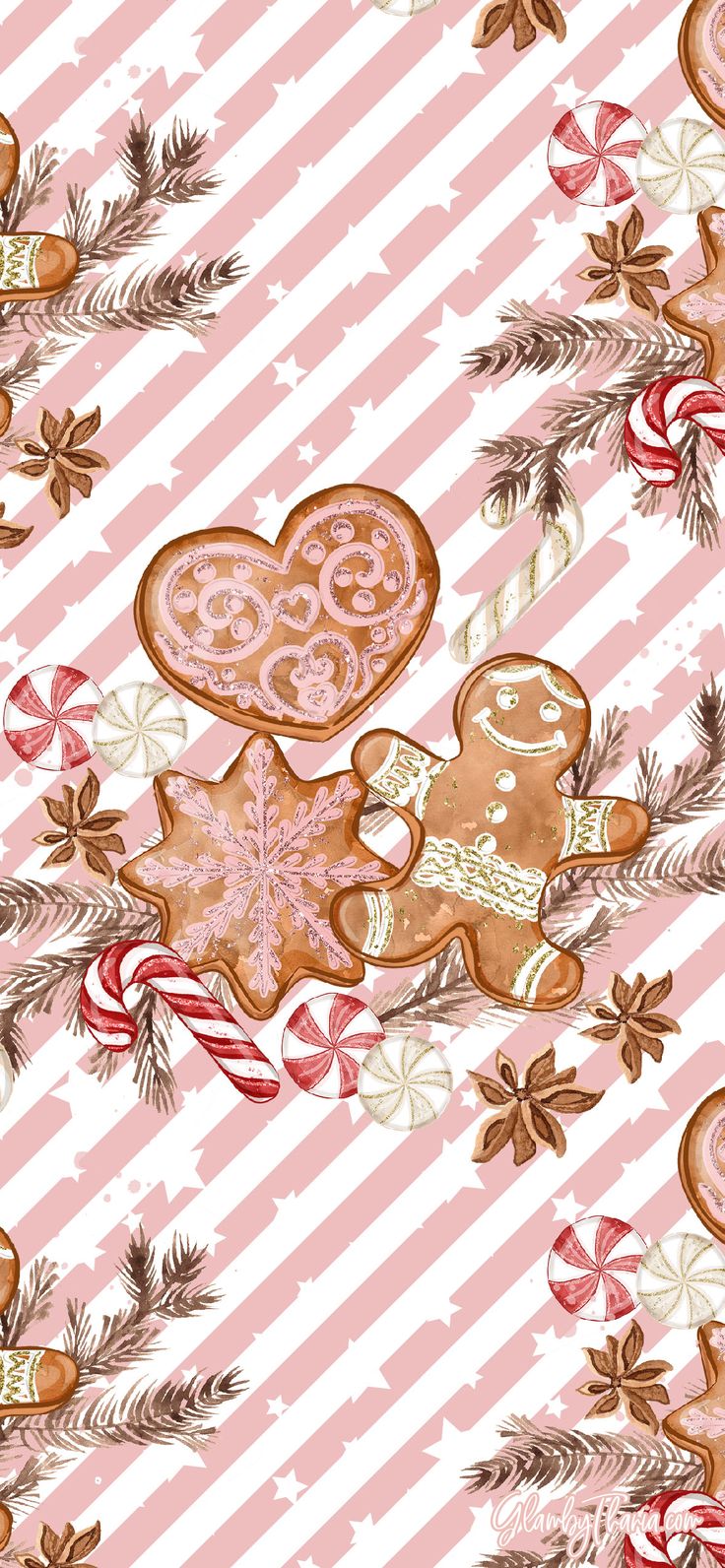Pink The Season Christmas Phone Wallpaper. Christmas phone wallpaper, Pink christmas iphone wallpaper, Wallpaper iphone christmas
