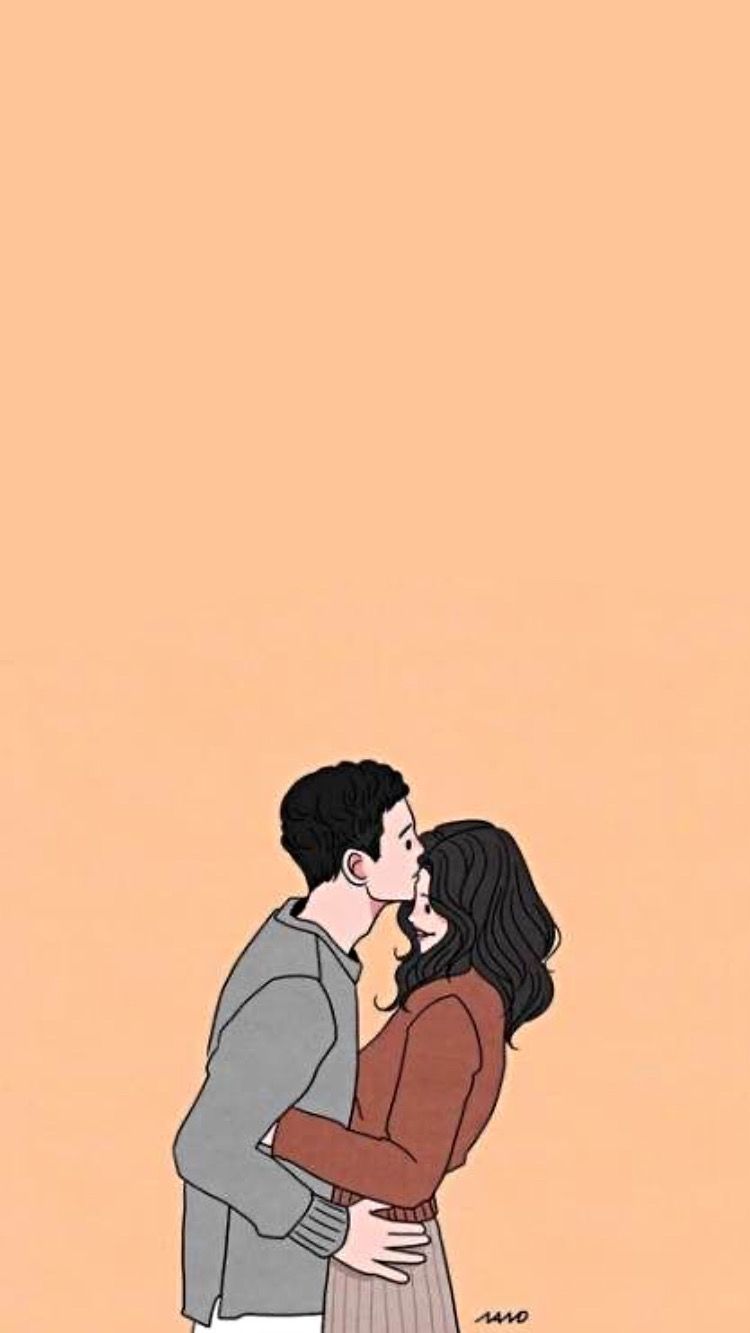 Cute couple wallpaper. Cute couple drawings, Cute couple cartoon, Cute cartoon wallpaper