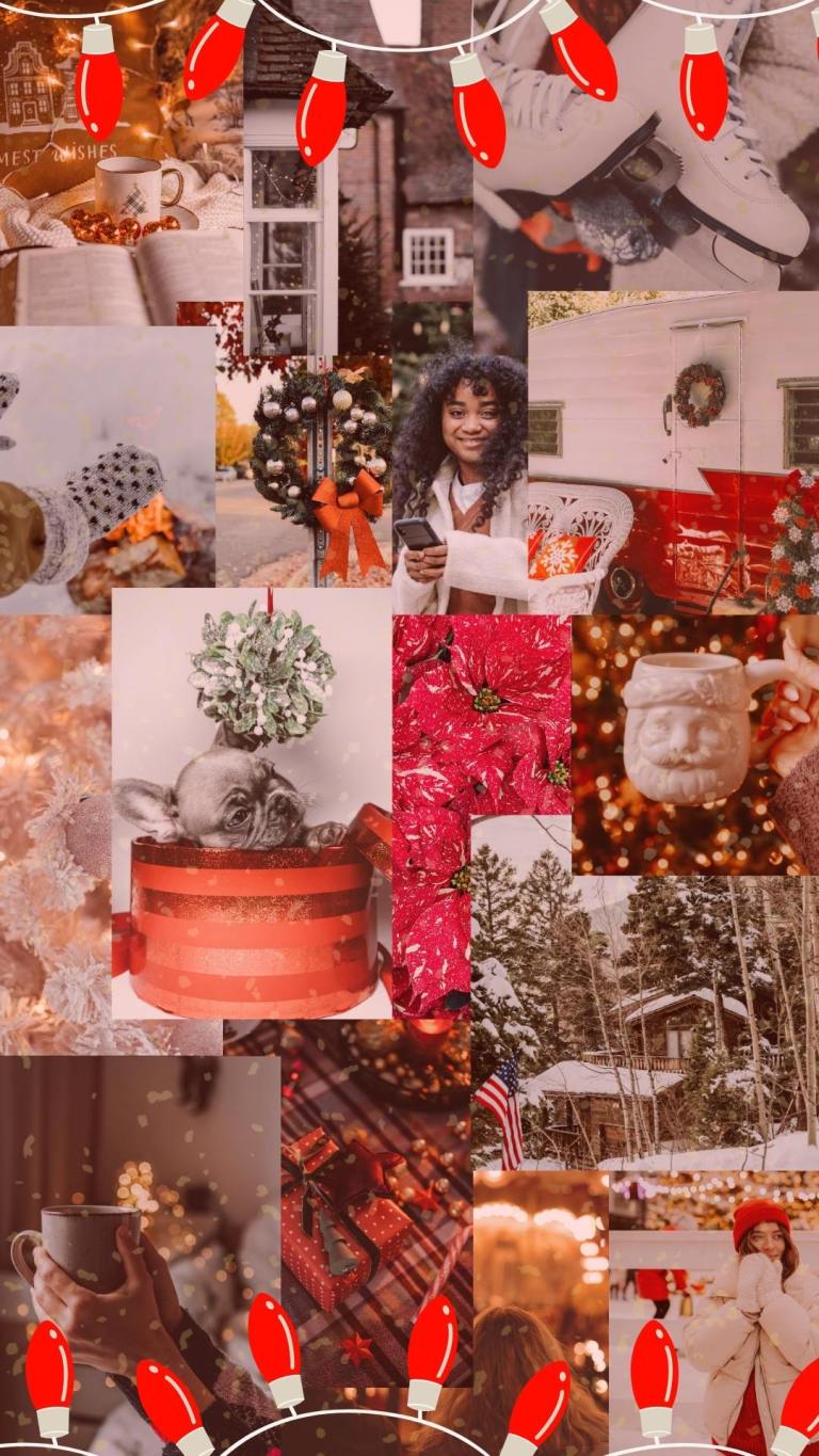 Christmas Collage Aesthetic Wallpaper: Creating a Festive Wonderland Cici Joy