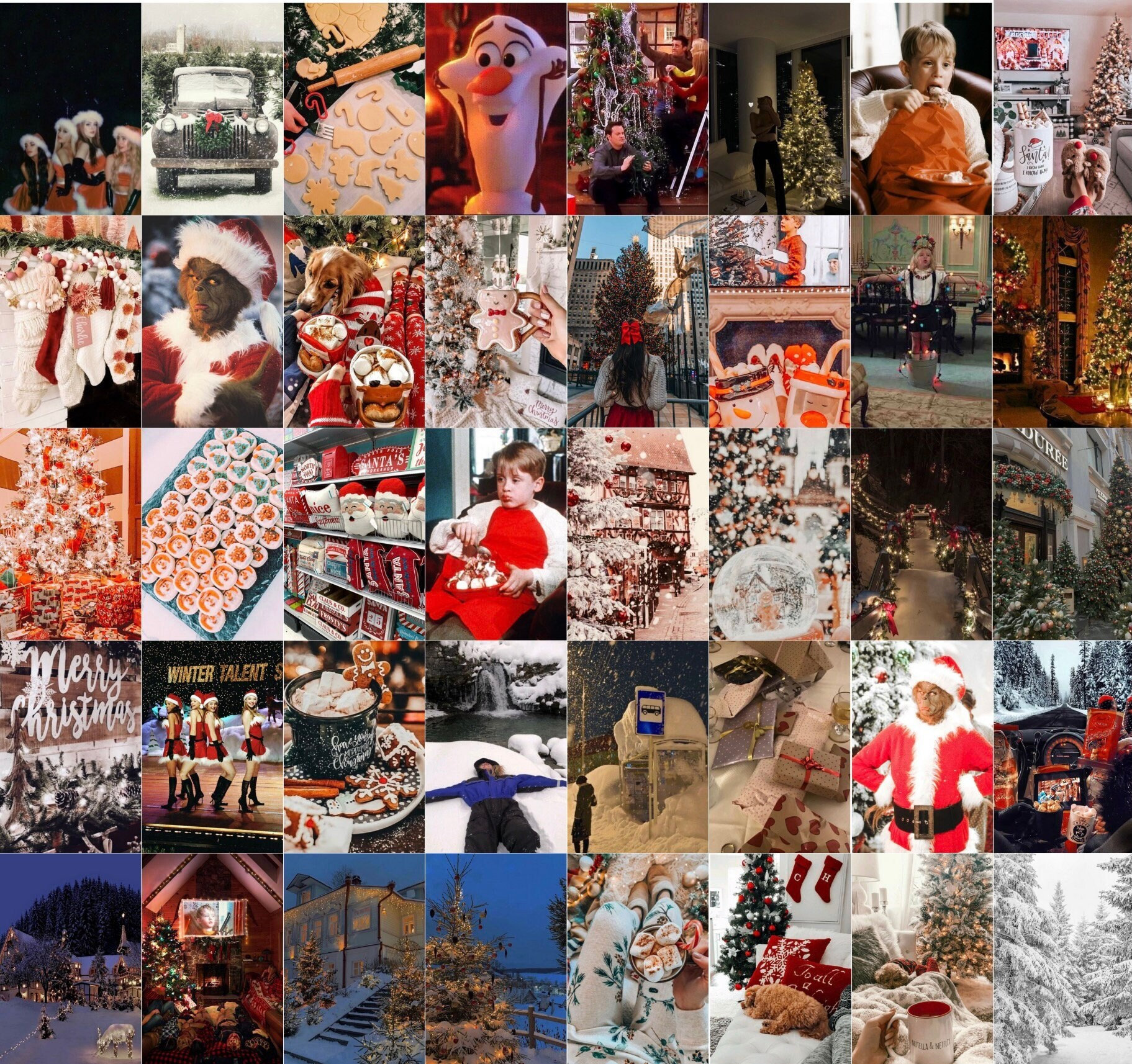 PCS. Holiday Movie Christmas Wall Collage Kit Snowy