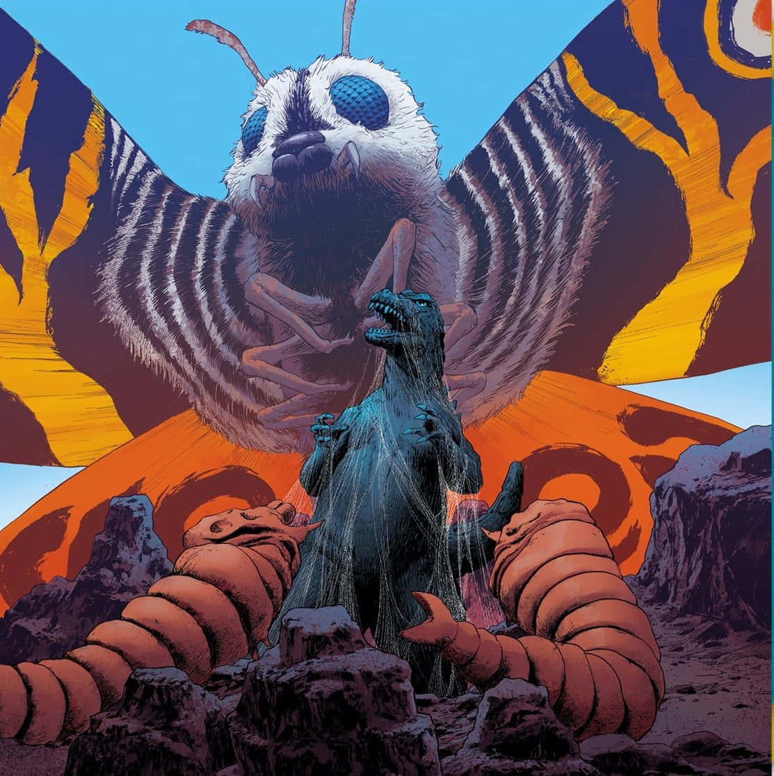 Godzilla Vs Mothra Wallpaper