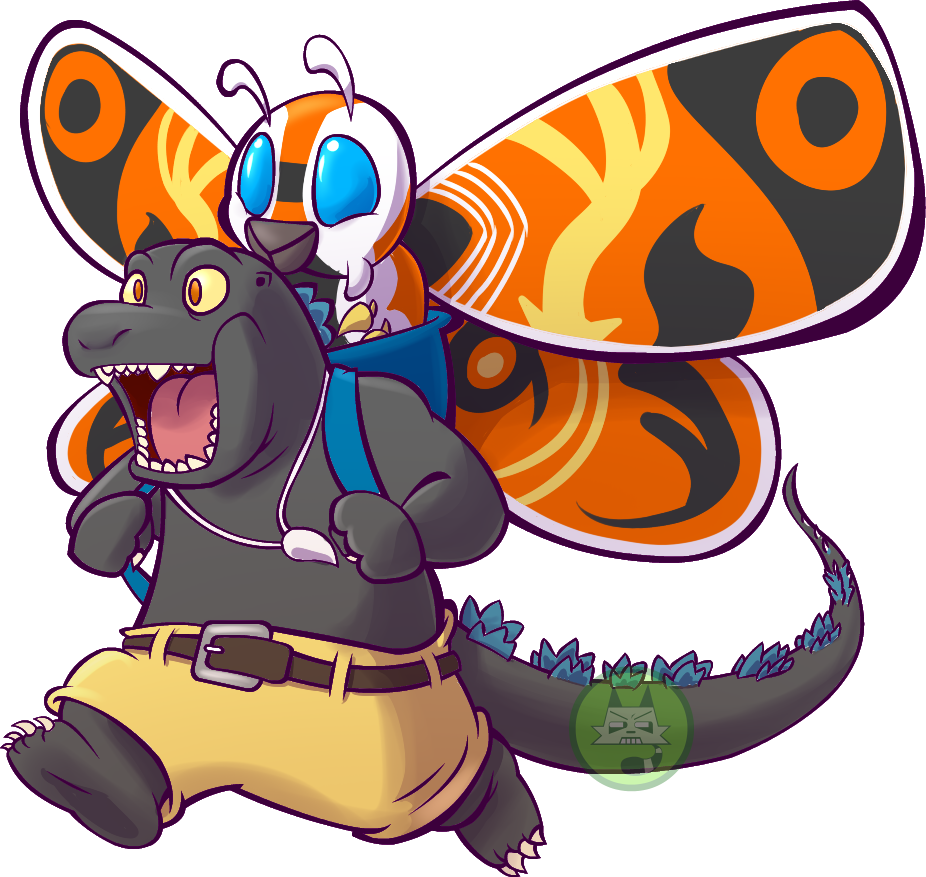 Godzilla Mothra Color