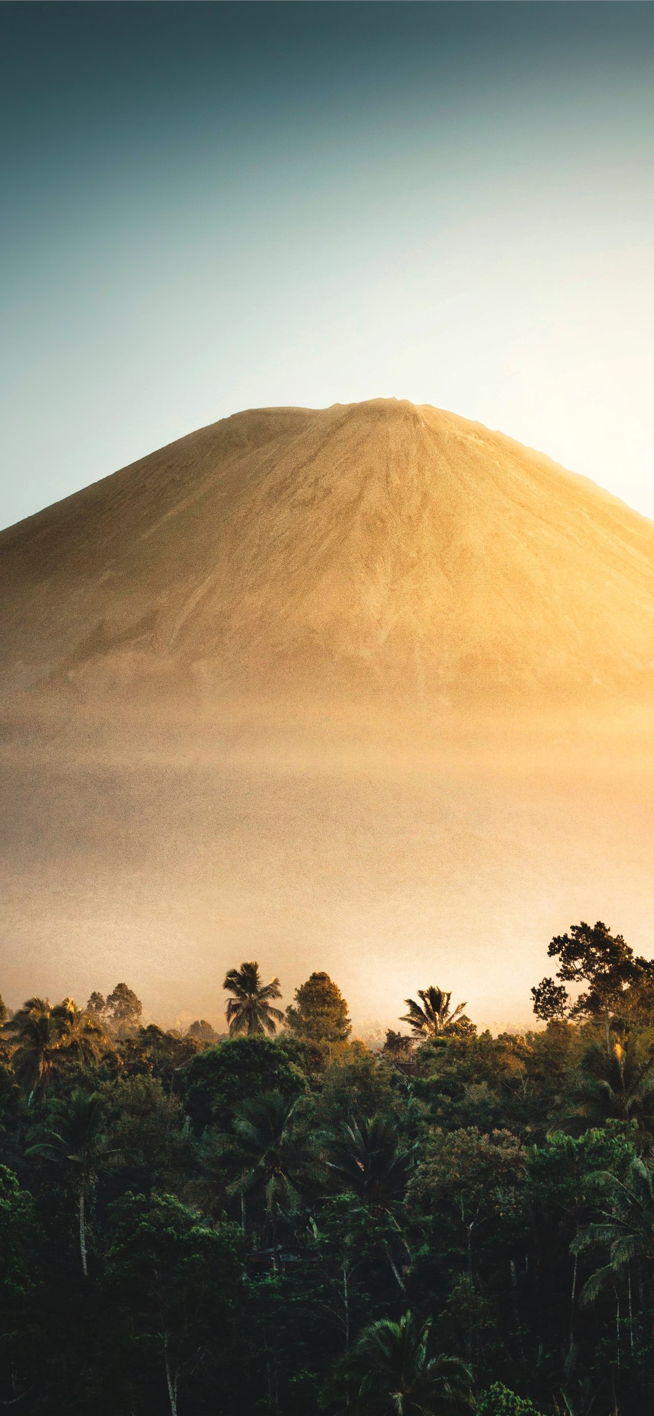 mountain during golden hour iPhone Wallpaper Free Download